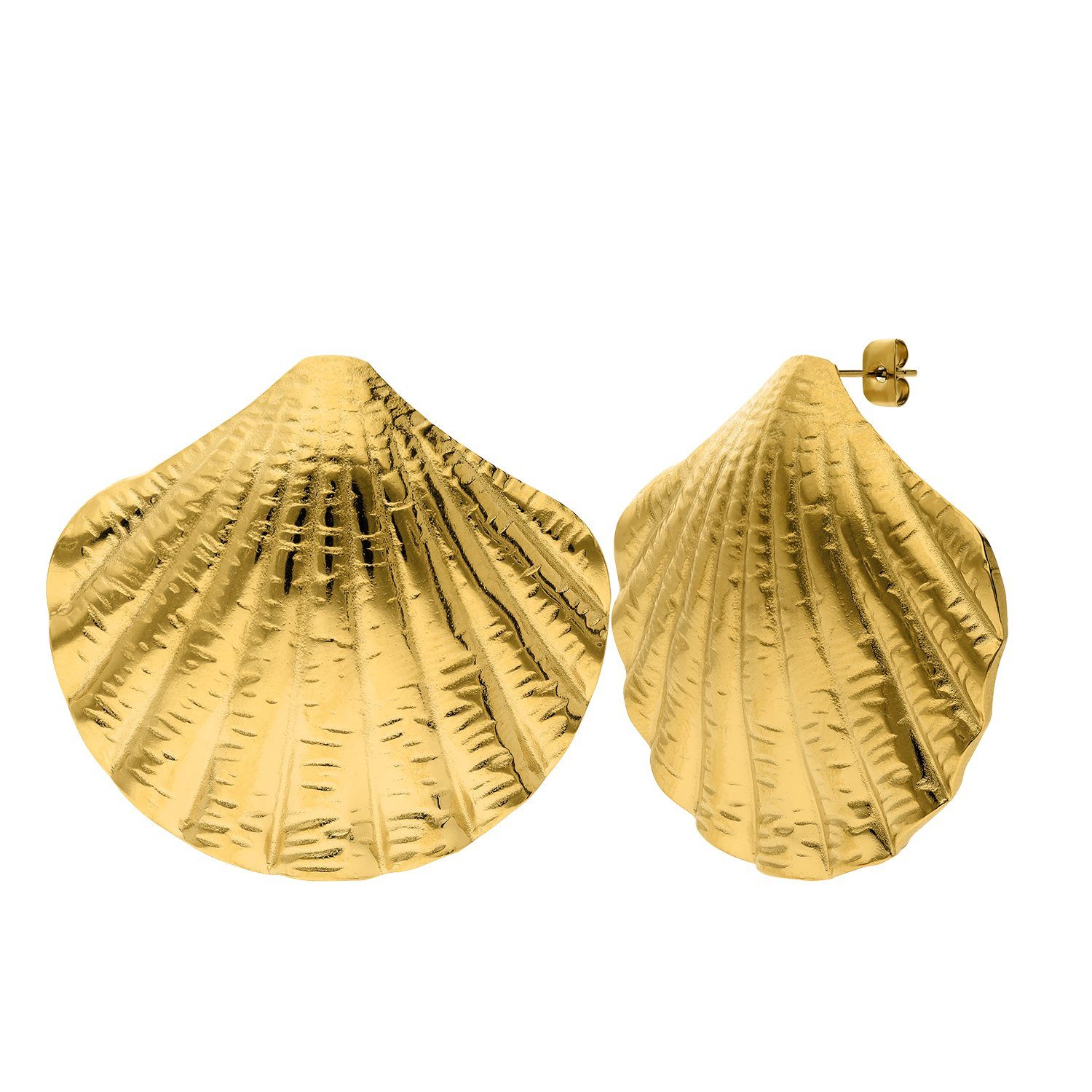 LUCARDI Paar Ohrstecker Ohrring - Stahl - Gold - Damen