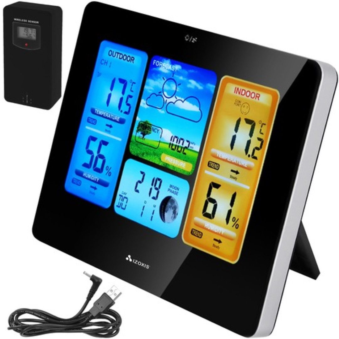 Funkwetterstation Drahtlose Hygrometer-Wetterstation mit LCD-Display und Außensensor