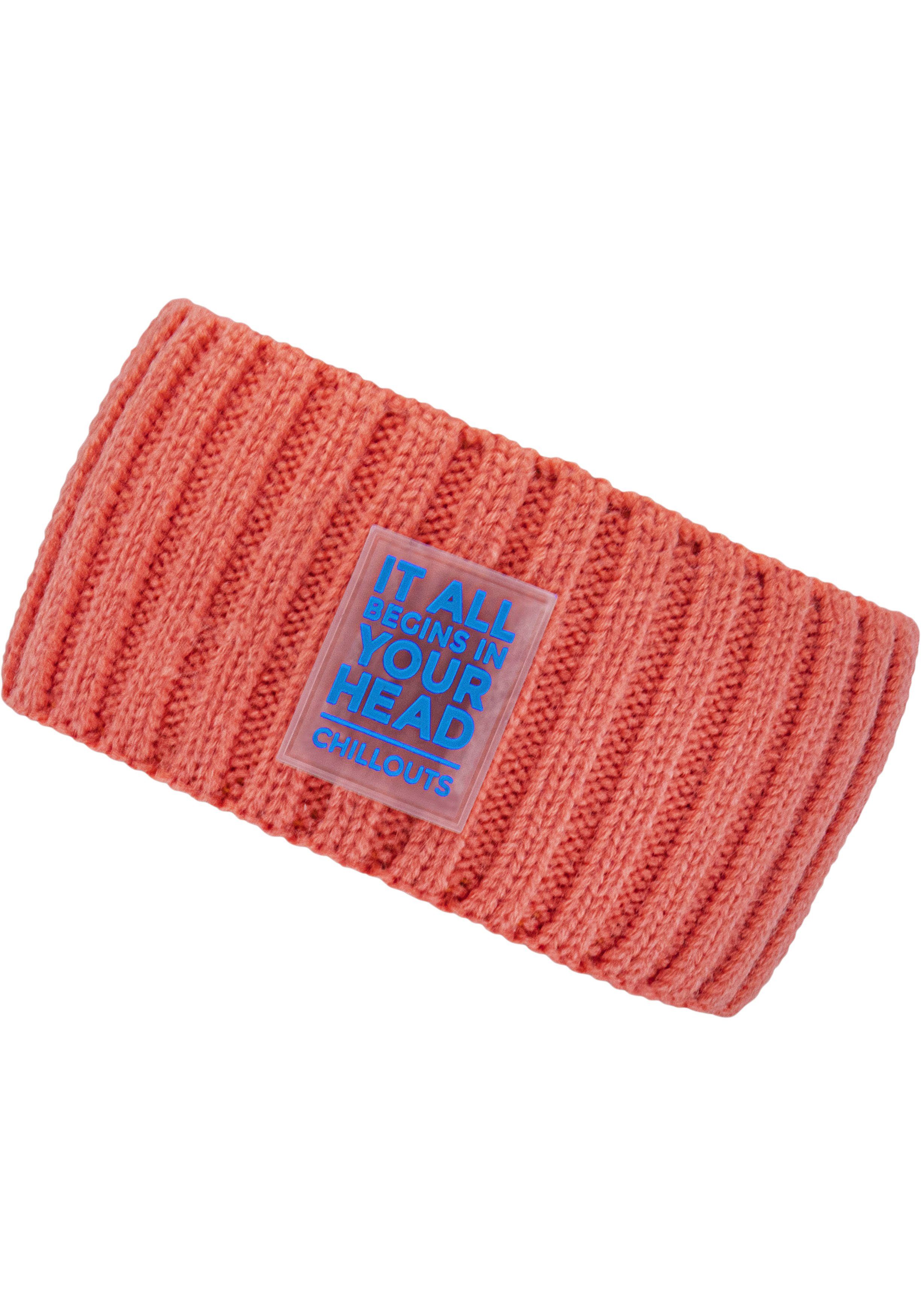 chillouts Stirnband Zoe Headband Trendiges Design coral | Strickmützen