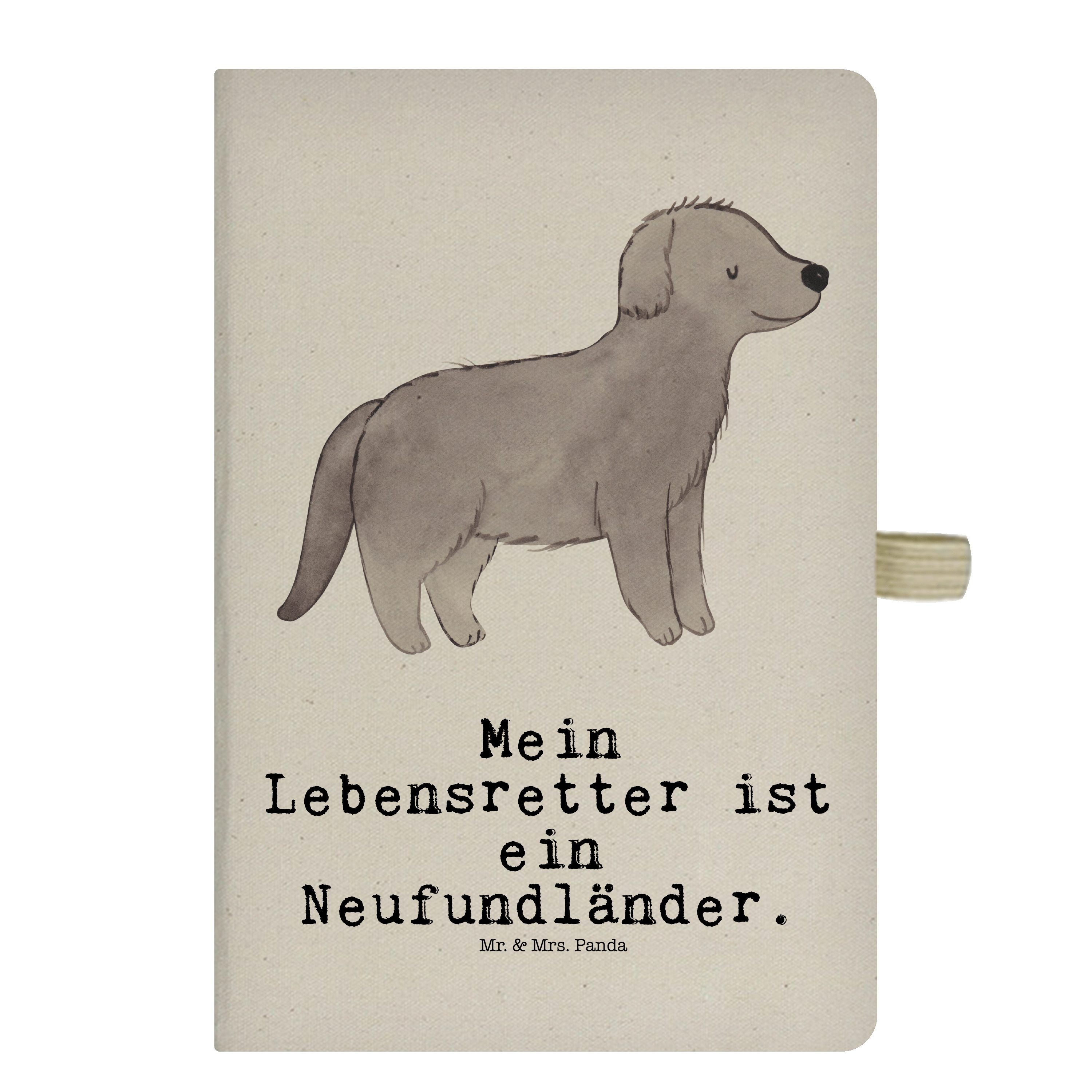 Mr. & Mrs. Panda Notizbuch Transparent - Mr. Lebensretter - Mrs. Welp Tierfreund, Neufundländer Geschenk, & Panda