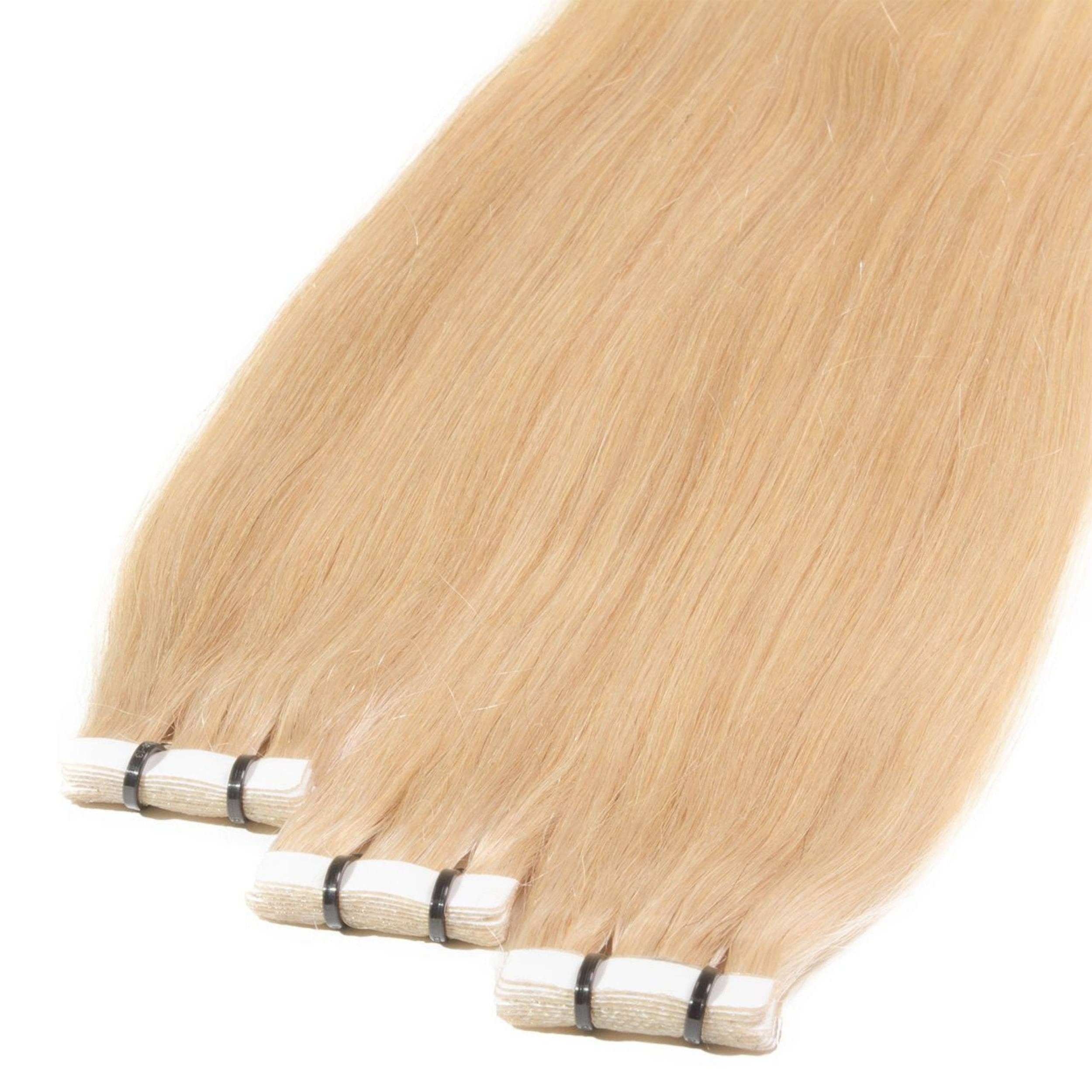 hair2heart Echthaar-Extension Premium Tape Extensions #9/0 Lichtblond 40cm