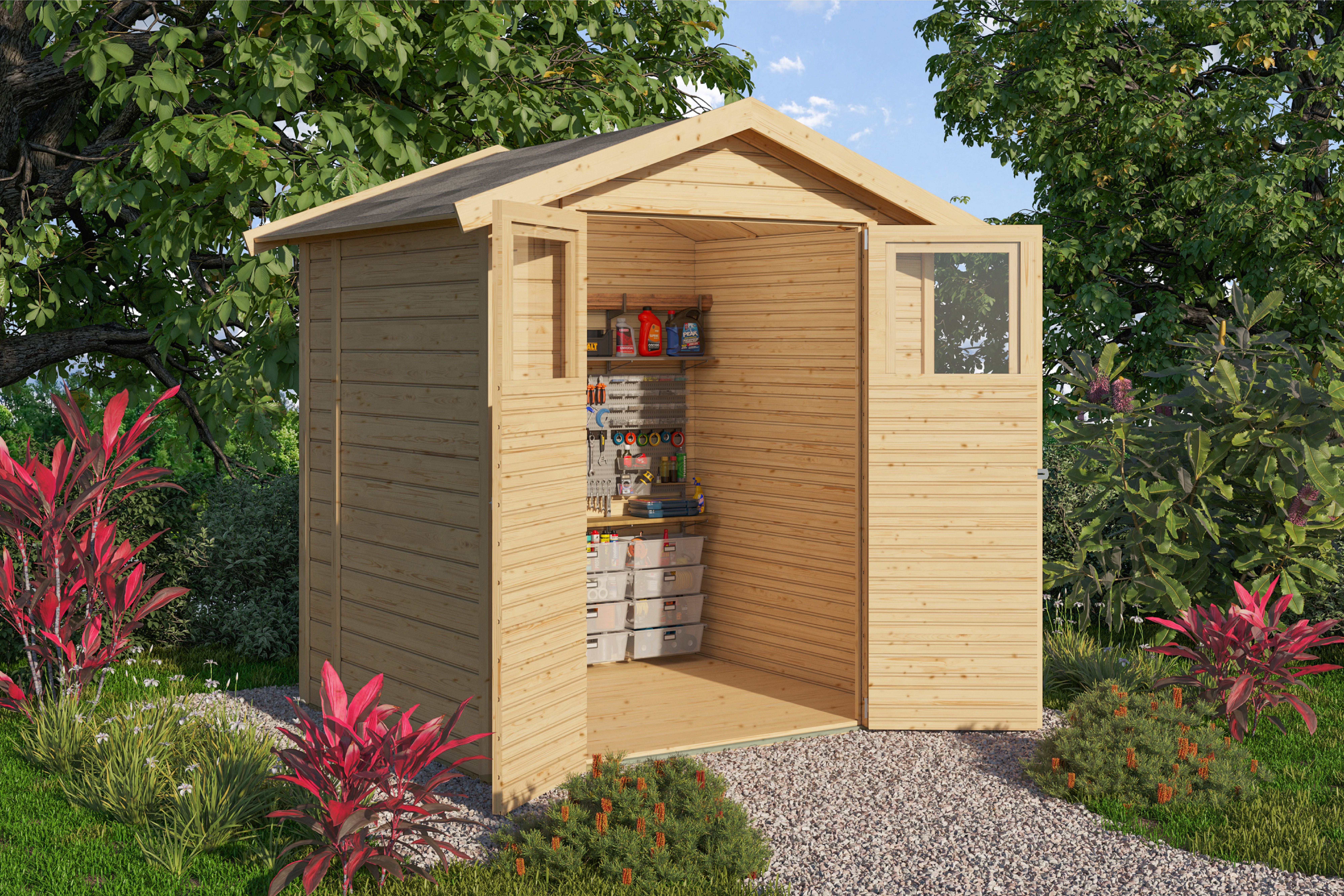 KONIFERA Gartenhaus Sylt 2, BxT: 180x152 cm