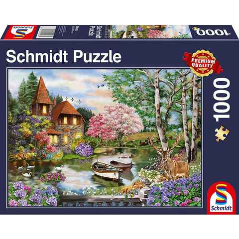 Schmidt Spiele Puzzle Haus am See, 1000 Puzzleteile