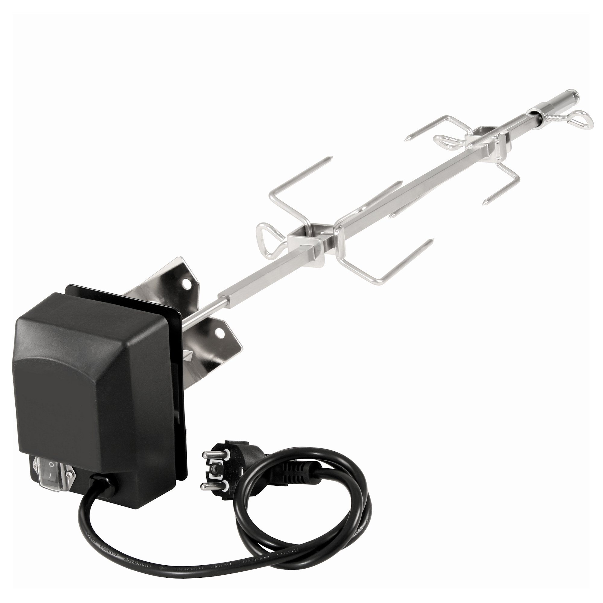 BBQ-Toro Grillspieß Grill- und Spießset für Ihren Weber Spirit Gasgrill mit Fleischnadeln