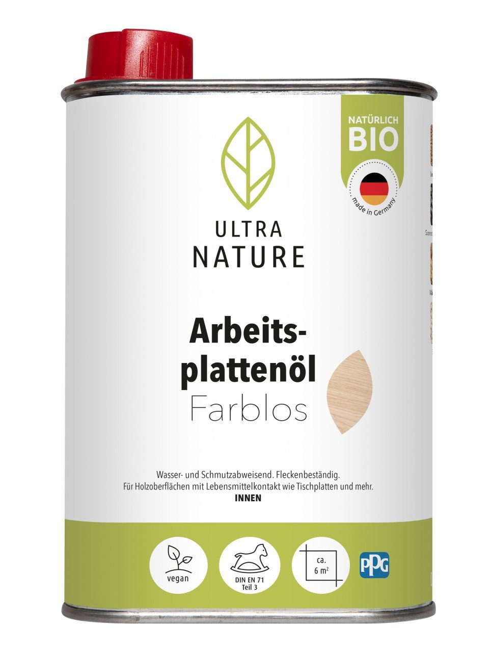 ULTRA NATURE Hartholzöl Ultra Nature Arbeitsplattenöl 250 ml farblos