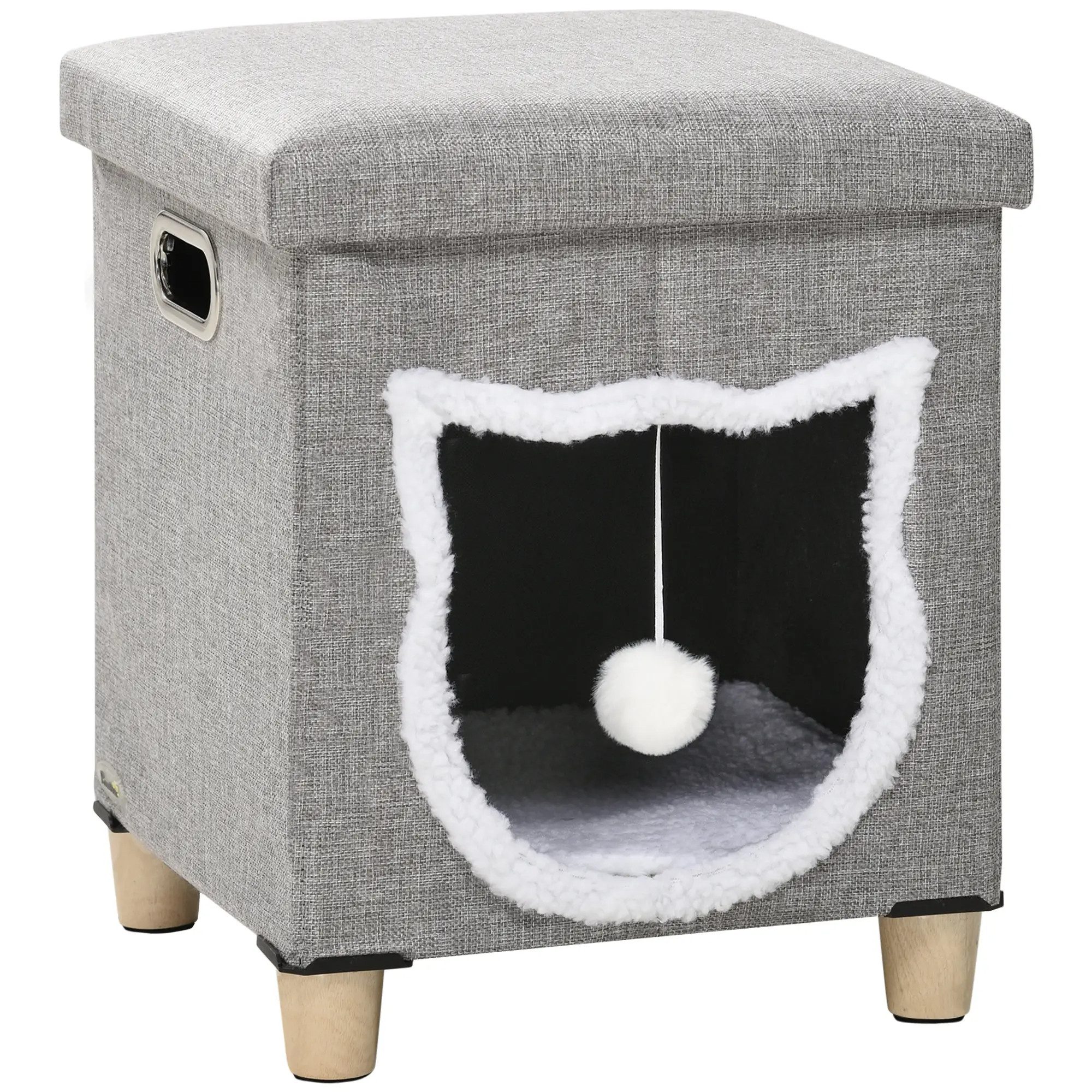BlingBin Tierhaus Katzenbett Katzenhaus mit Spielball günstig online kaufen