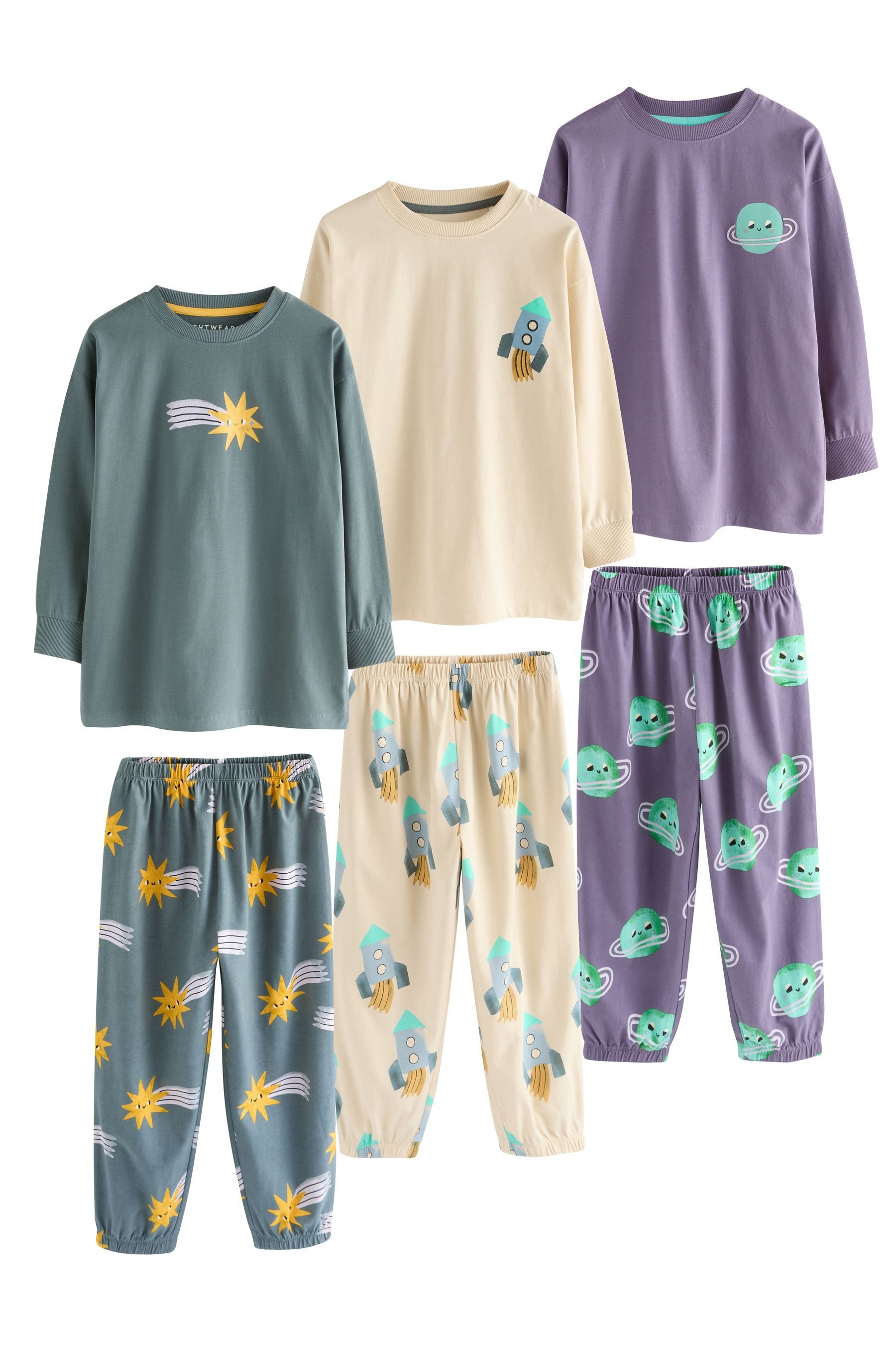 Next Pyjama Oversized Fit Schlafanzug aus günstig online kaufen