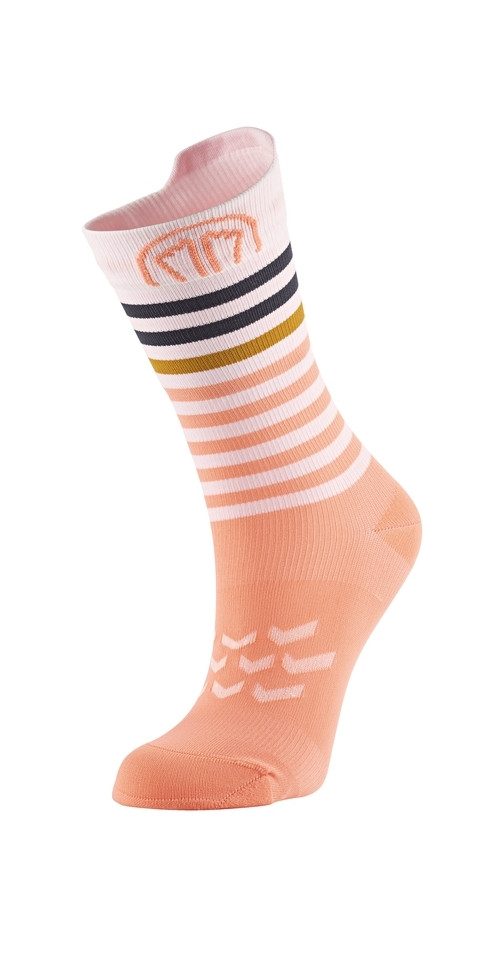 Sidas Sportsocken Run Anatomic Light Crew - Damen Laufsocken - Pink/White Pink