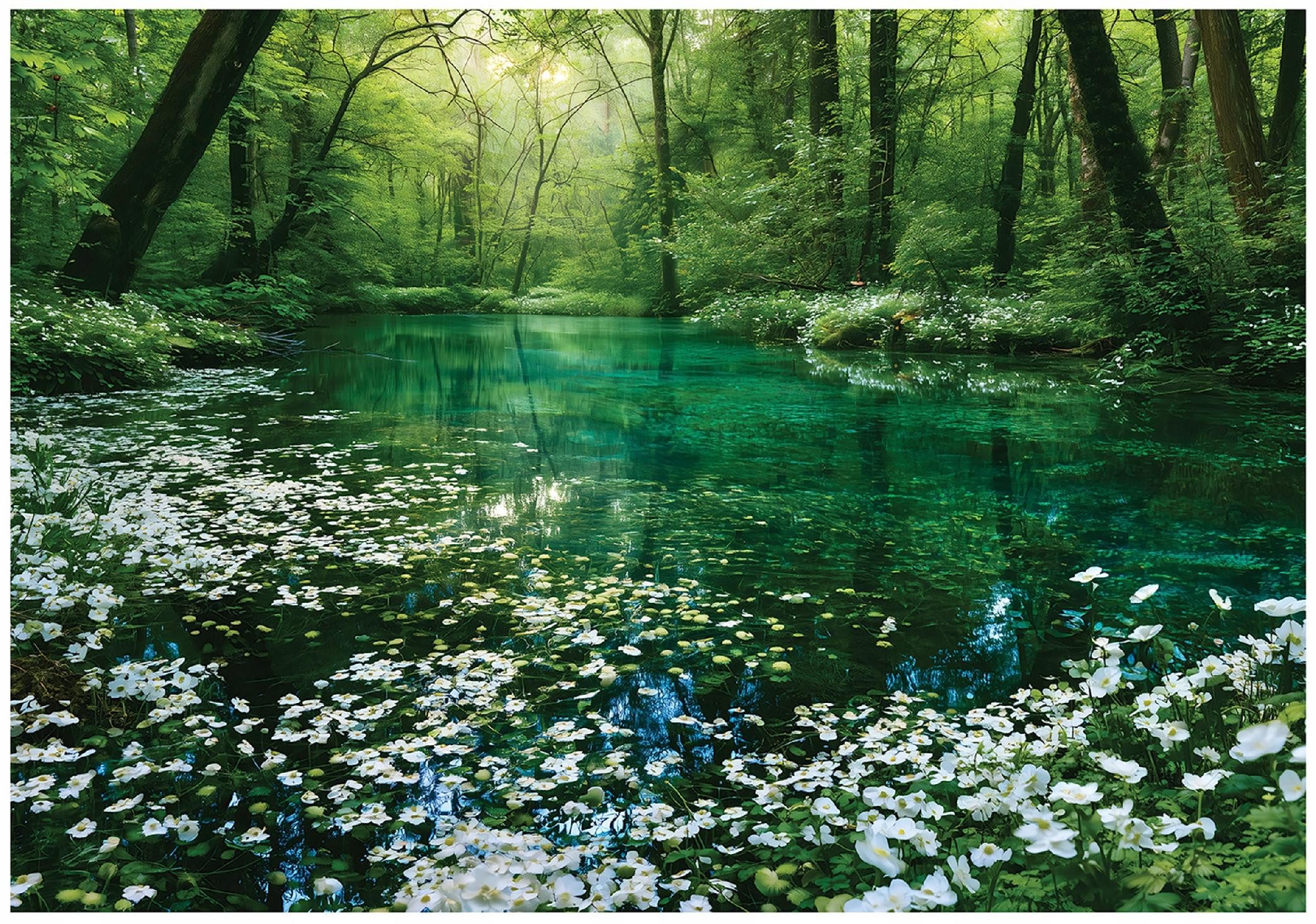 Wallarena Fototapete Wald Vlies einfach anzubringen Wohnzimmer 350x250 cm, glatt, 150 x 105 cm