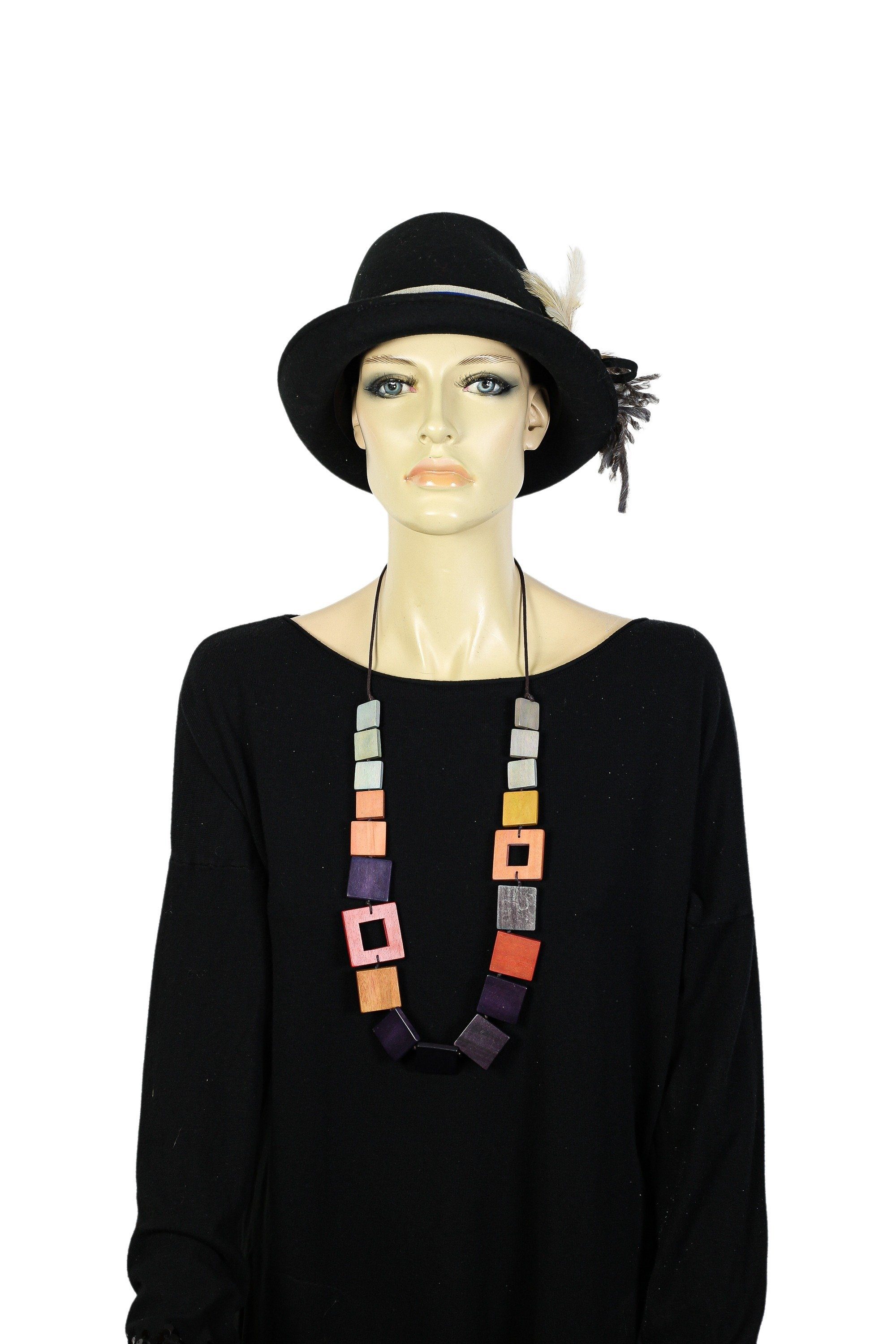 COLLEZIONE ALESSANDRO Lange Kette "Davao" aus echtem Holz günstig online kaufen