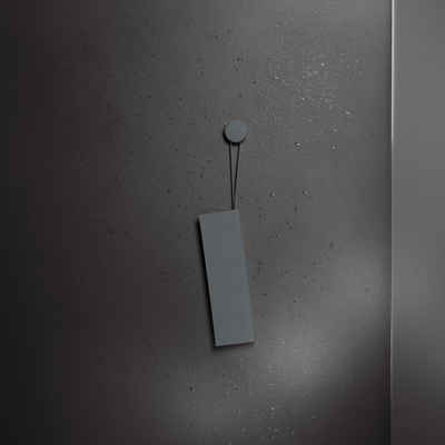 Keuco Duschabzieher Abzieher für die Dusche, Silikon, mit Wandhalterung, zum Kleben, schlierenfrei, Farbe: grau