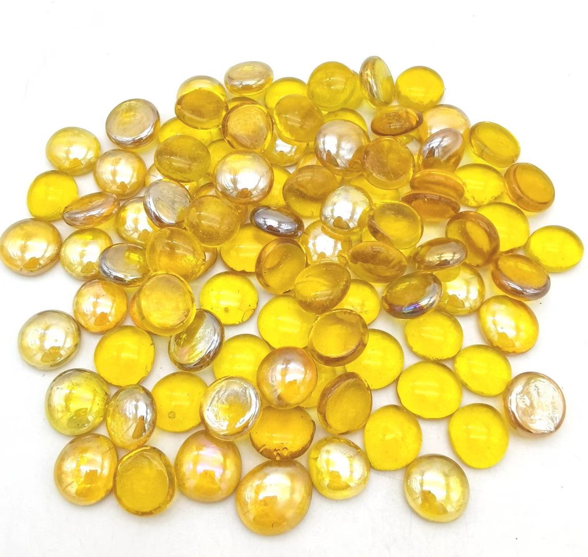 Bastelperlen Glasnuggets transparente Glassteine Dekoration Glasperlen Basteln Deko