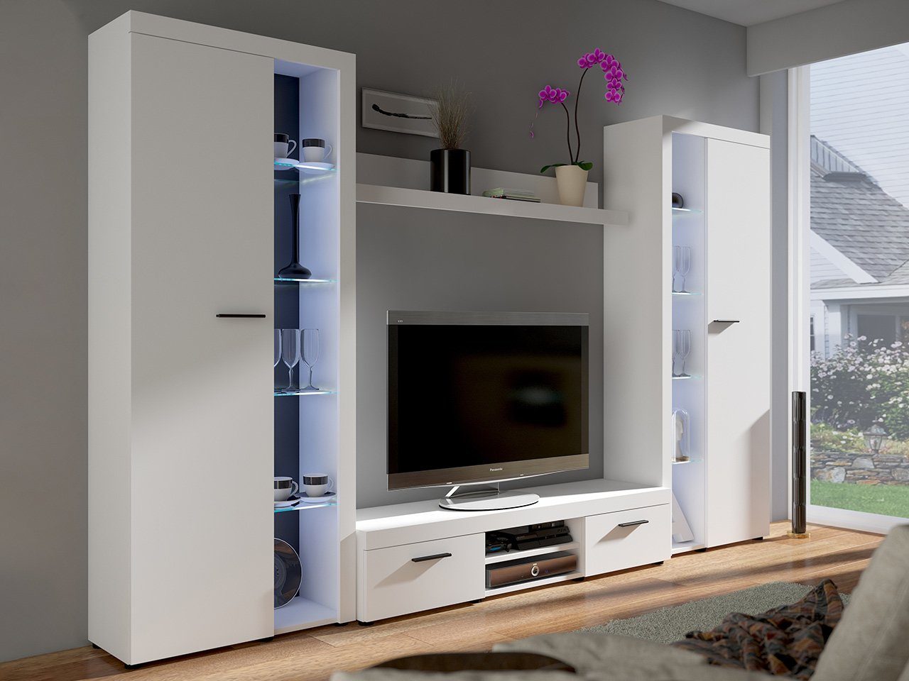 MIRJAN24 Wohnwand Rumba XL, (4er-Set, 2x günstig online kaufen