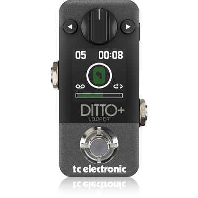 TC Electronic Musikinstrumentenpedal, Ditto+ - Effektgerät für Gitarren