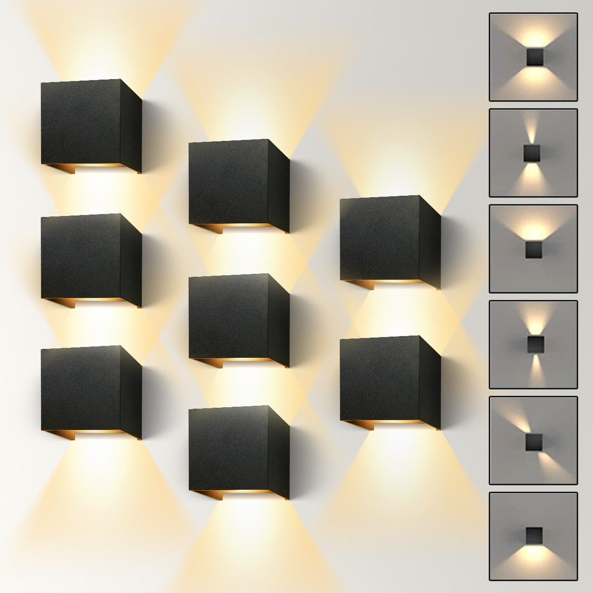 Simloveve LED Wandleuchte 8 Stücke LED günstig online kaufen
