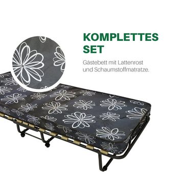 Veraflex Klappbett Veraflex Klappbett mit Matratze Luxor 80x190cm, Gästebett, Klappbar