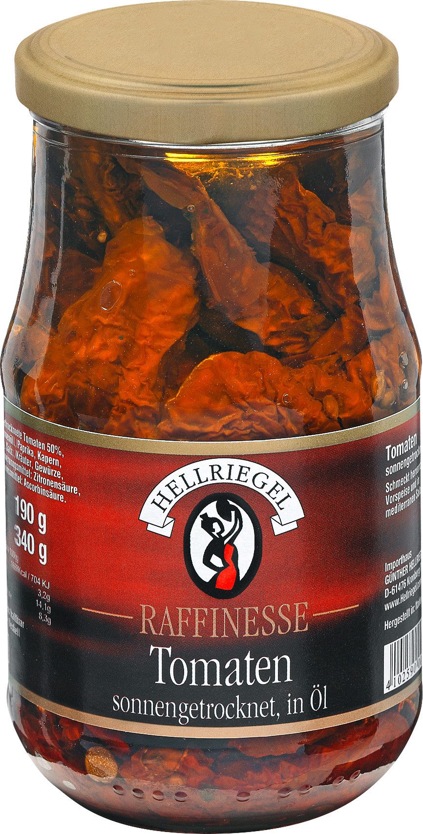 HELLRIEGEL Gemüsekonserve, Raffinesse Tomaten getrocknet in Öl