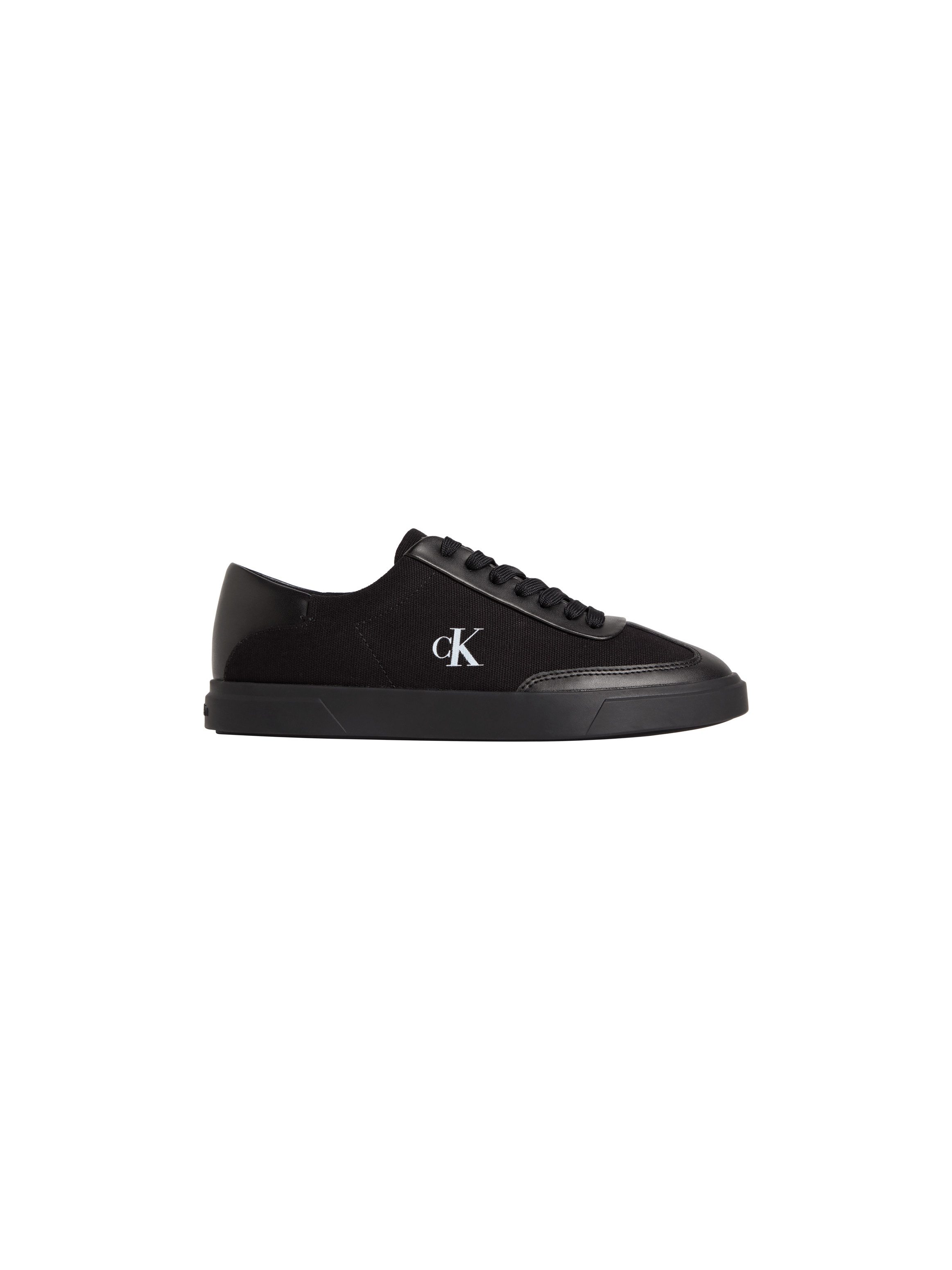 Calvin Klein LOW PRO CUPS WT CANV MG Plateausneaker Schnürschuh, Halbschuh, Freizeitsneaker mit seitlichem CK-Logo
