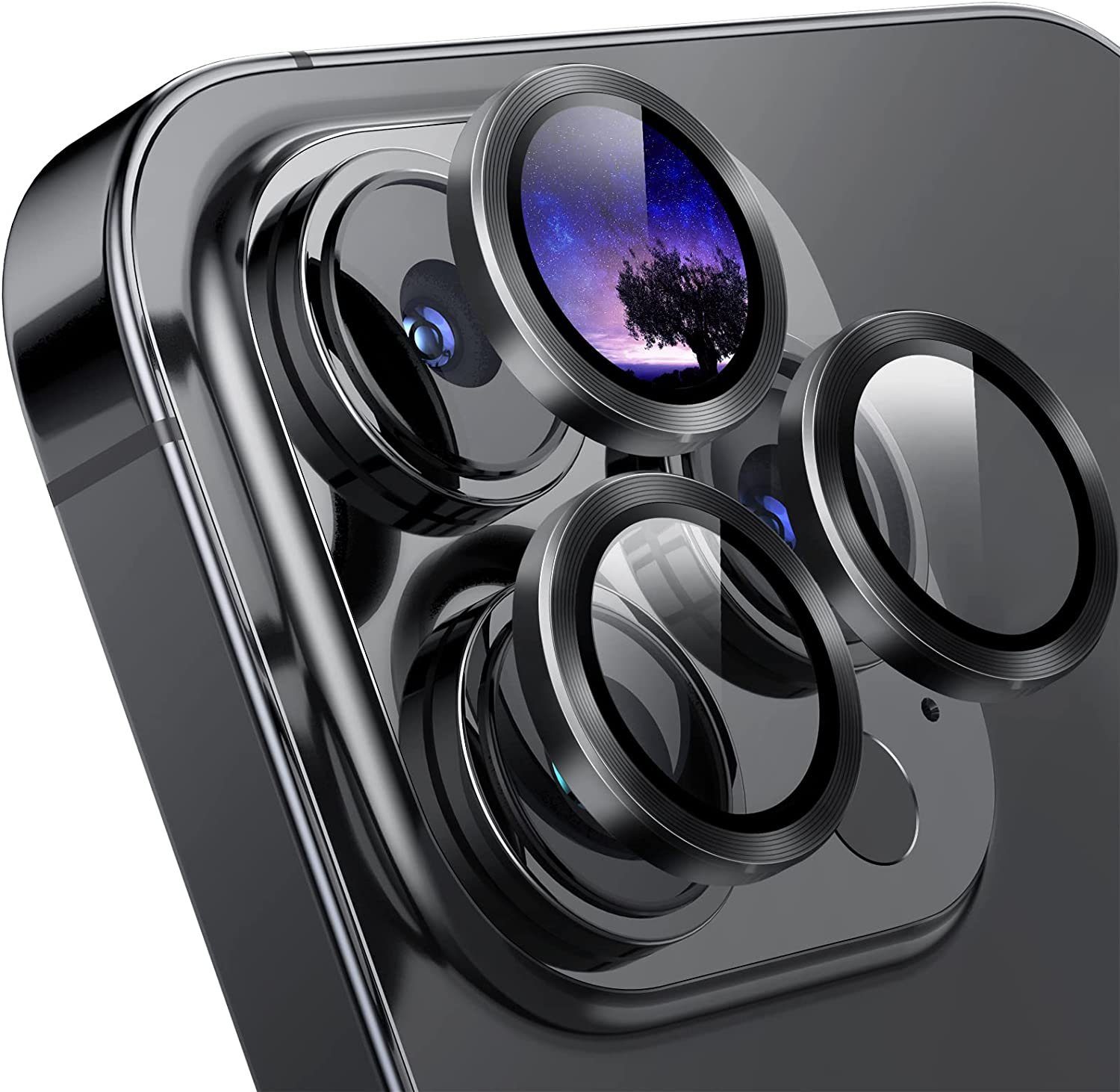 MSM Kameraschutzglas 3D Kameraglas für Apple iPhone 14 Pro/14 Pro Max Schutz 3 Linsen