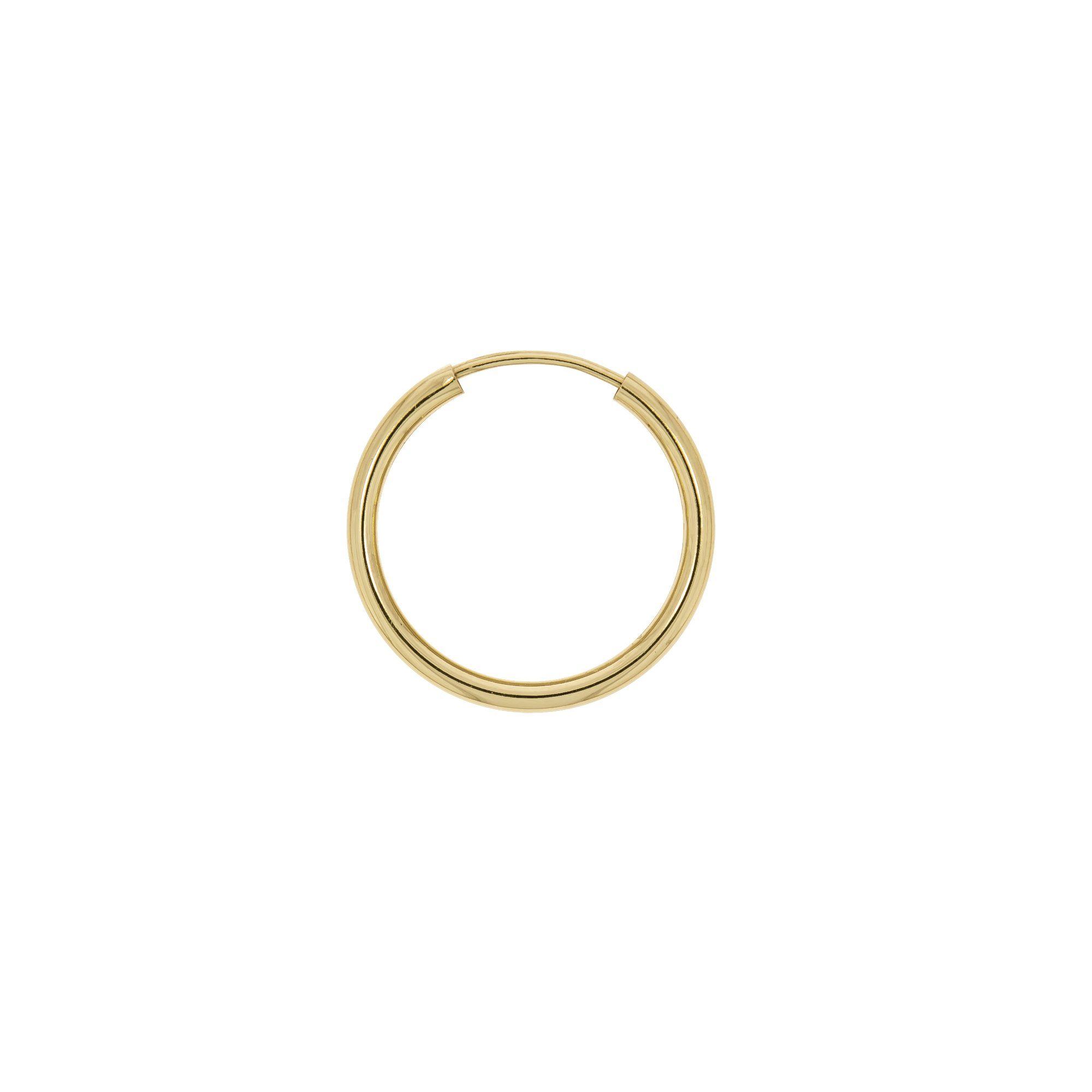 Paar Creolen 585/- Gelbgold glanz 20 mm