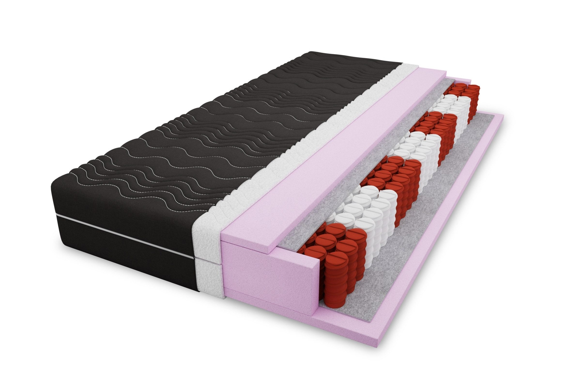 Taschenfederkernmatratze 7-Zonen 20 cm hoch Härtegrad H3, Deine Möbel 24, 2 günstig online kaufen