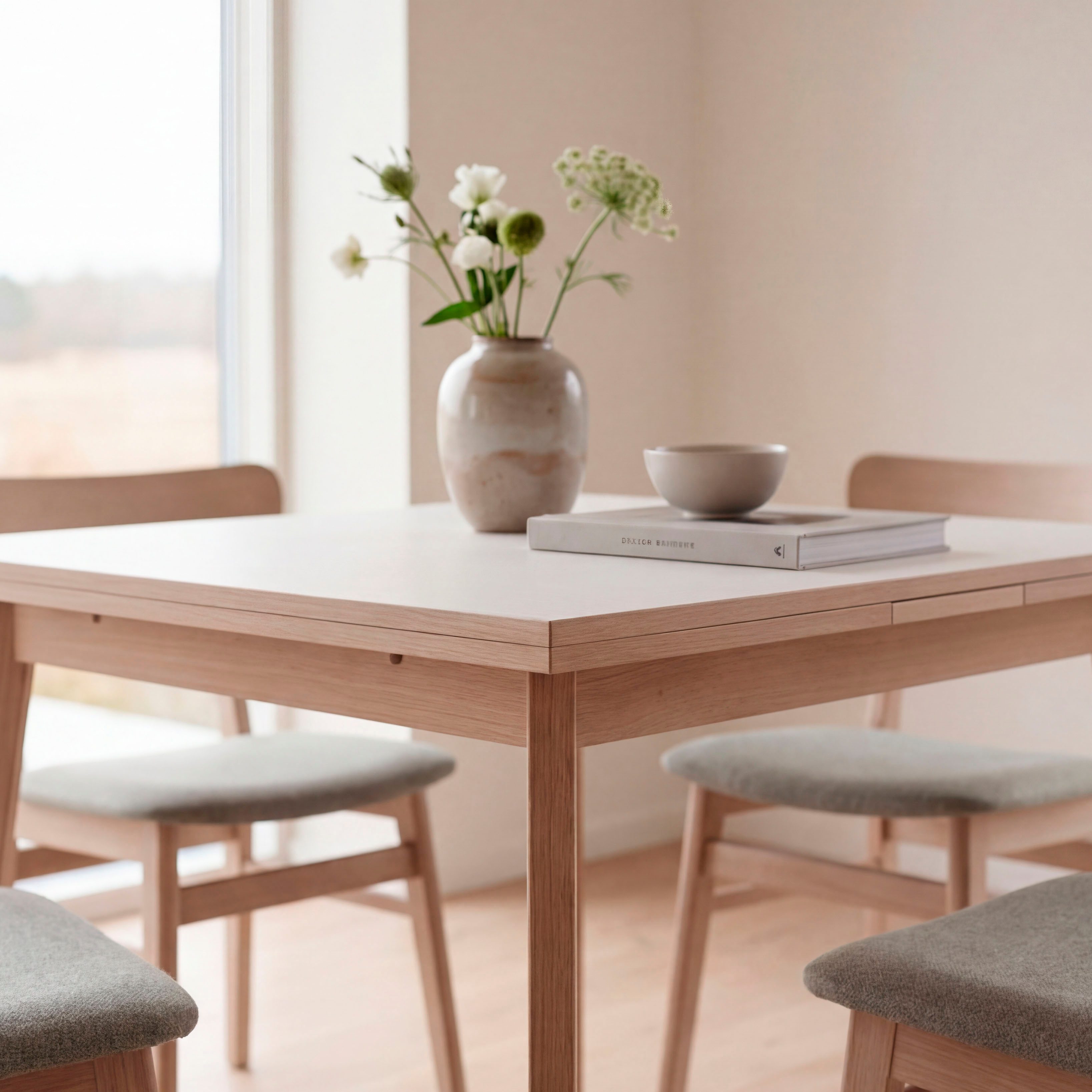 Hammel Furniture Esstisch Esstisch Basic– ausziehbar, dänisches Design, mit Einlegeplatten, Skandinavisches Design - Melamin/Massivholz - stabil und langlebig