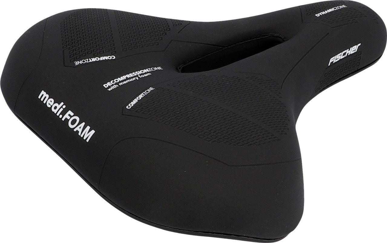 fischer Fahrradsattel Fischer Sattel Trekking R.E.Med Memory Foam
