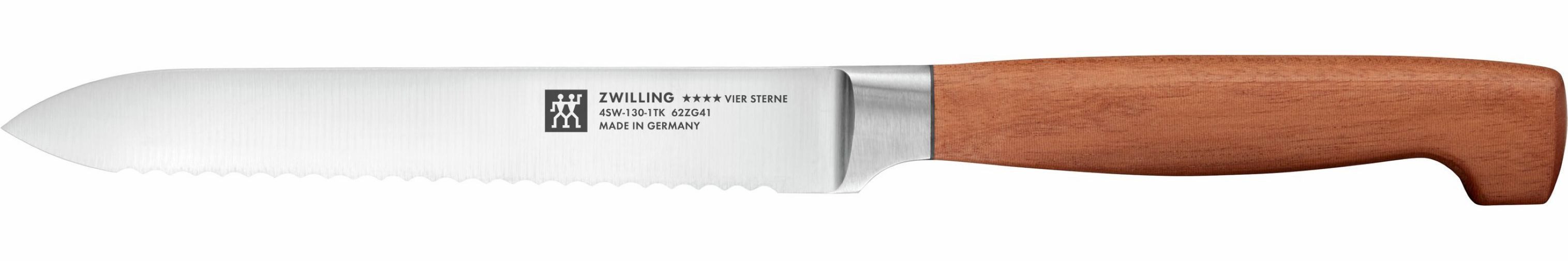 Zwilling Spickmesser **** VIER STERNE Wood, Made in Germany, Eigehärtete Klinge, FSC-Zertifizitiertes Holz