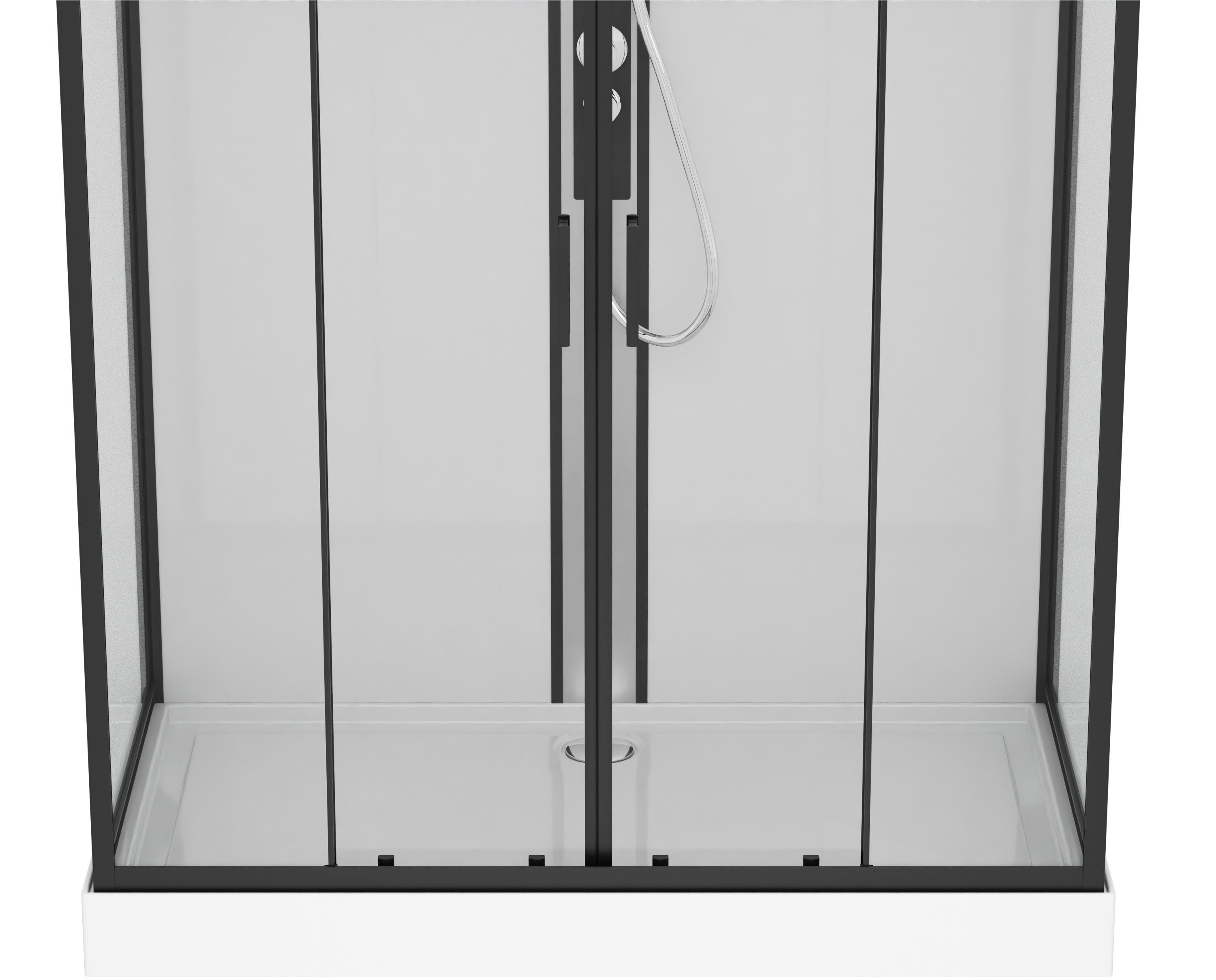 Sanotechnik Komplettdusche NEW YORK, BxT: 160x90 cm, Einscheibensicherheitsglas