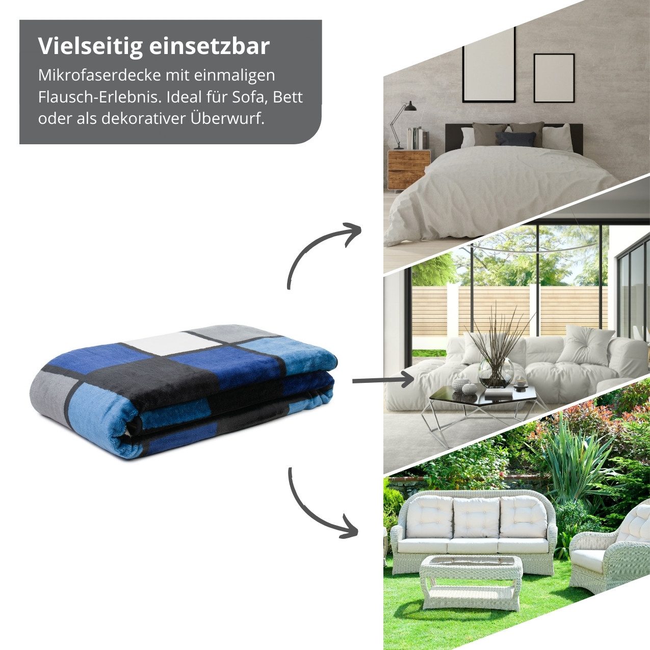 Wohndecke Kuscheldecke, liebling, mit bedrucktem Motiv, günstig online kaufen