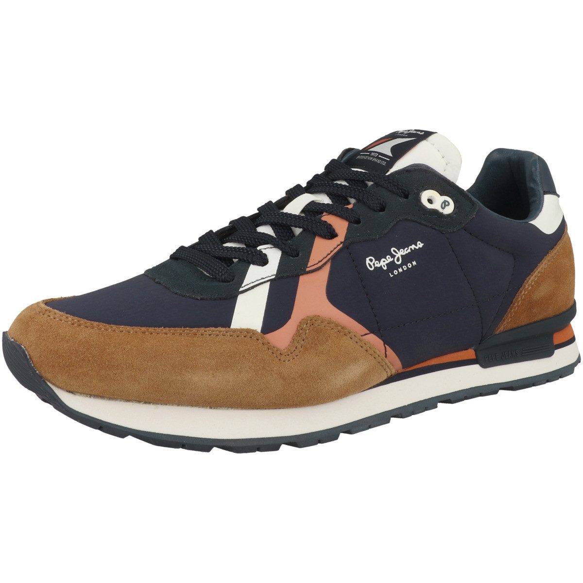 Pepe Jeans Brit Road Herren Sneaker Turnschuhe, Sportschuhe, Freizeitschuhe, Halbschuhe, Schnürschuhe