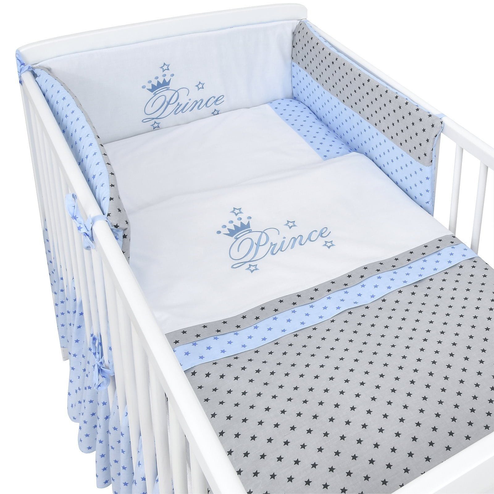 Baby-Delux Babybettwäsche Baby Bettwäsche Set 4-Tlg. Nestchen Chiffonhimmel günstig online kaufen