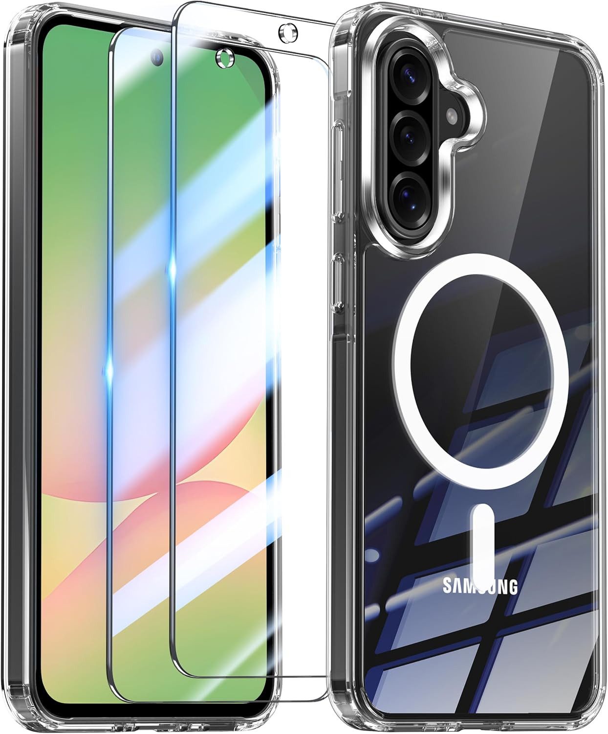 MSM Handyhülle Hülle + 2X Schutzglas für Samsung Galaxy A56 5G Panzerfolie MagSafe