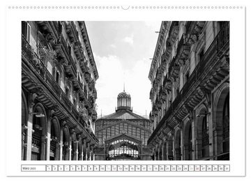 CALVENDO Wandkalender Barcelona Photografien in Schwarz / Weiß (Premium, hochwertiger DIN A2 Wandkalender 2023, Kunstdruck in Hochglanz)