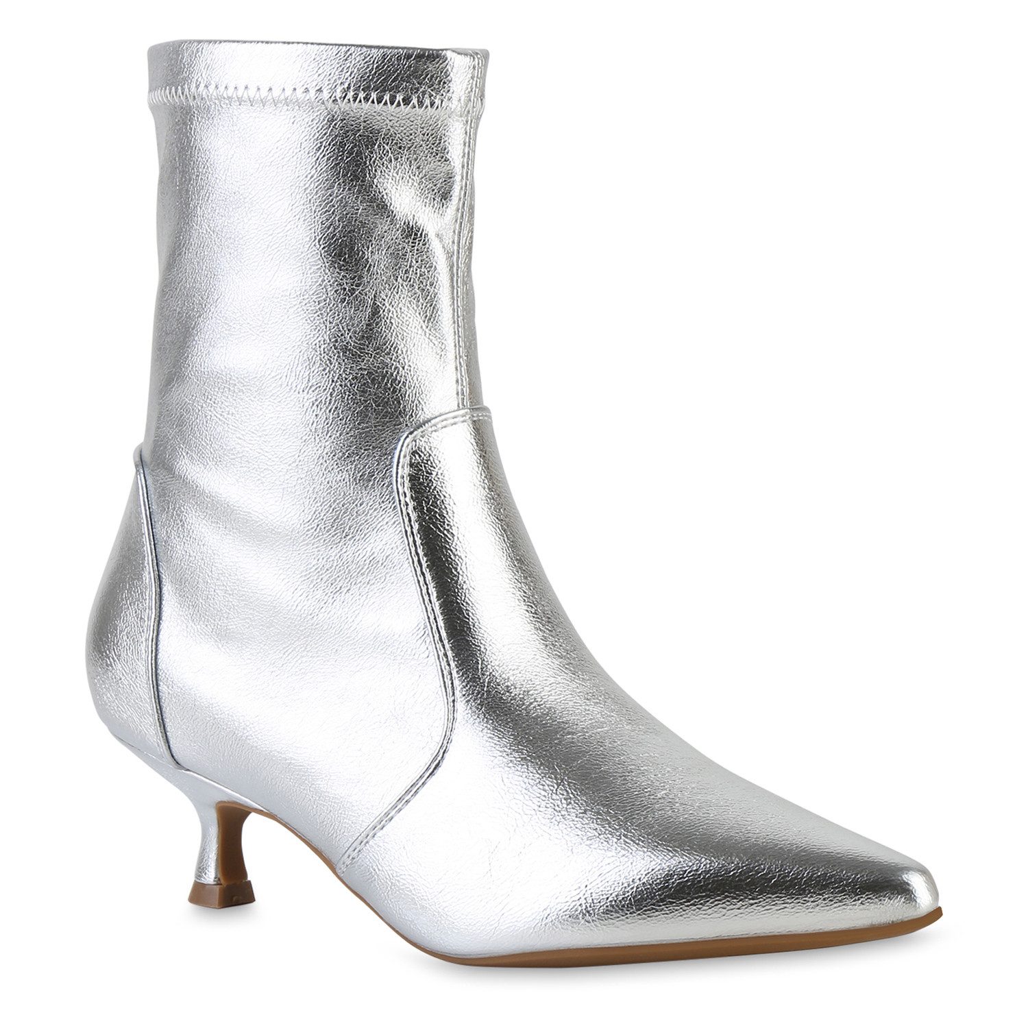 VAN HILL 841845 Stiefelette Damen Klassische Stiefeletten Spitze Stiletto B günstig online kaufen