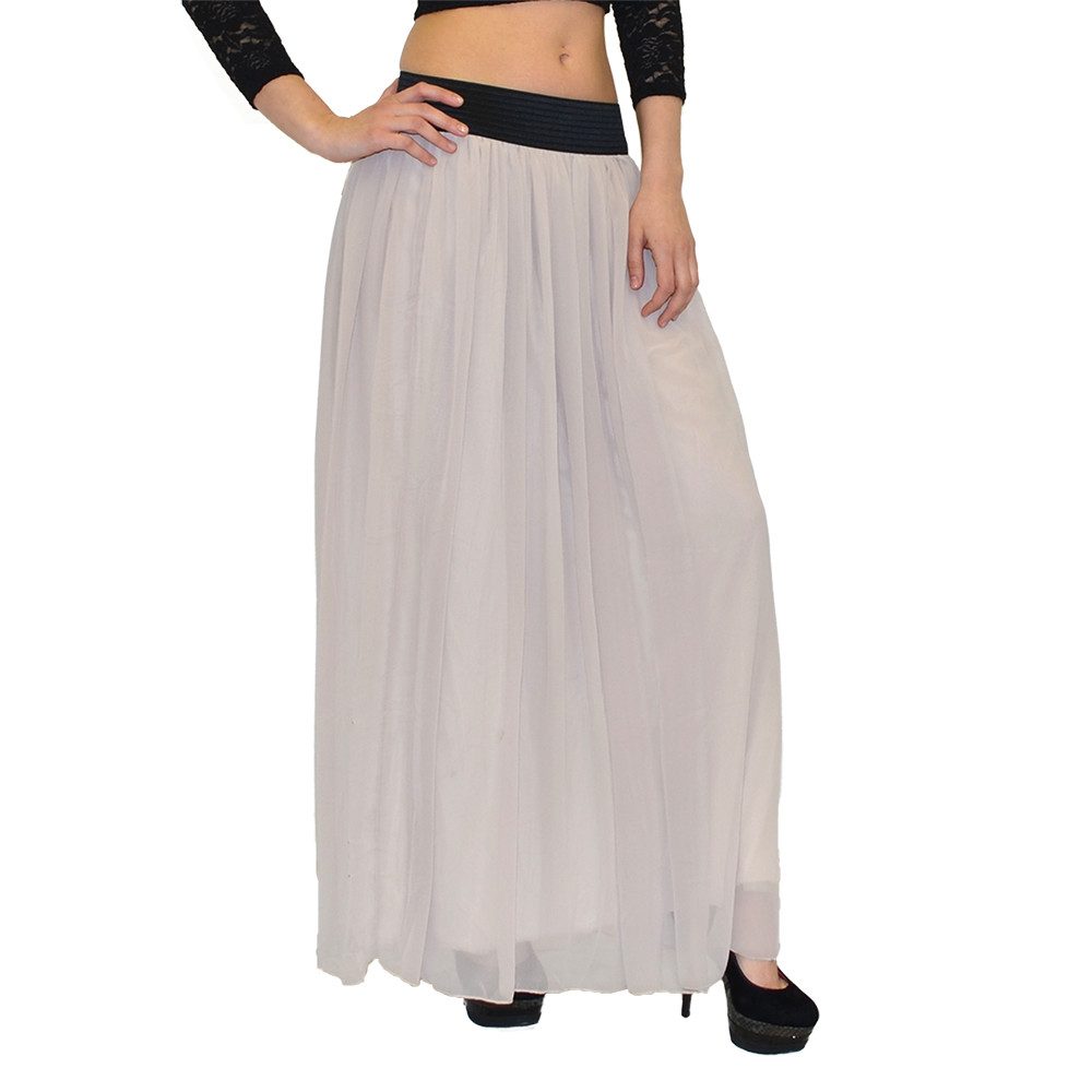 ESRA Sommerrock Damen Maxirock Chiffon Langer günstig online kaufen