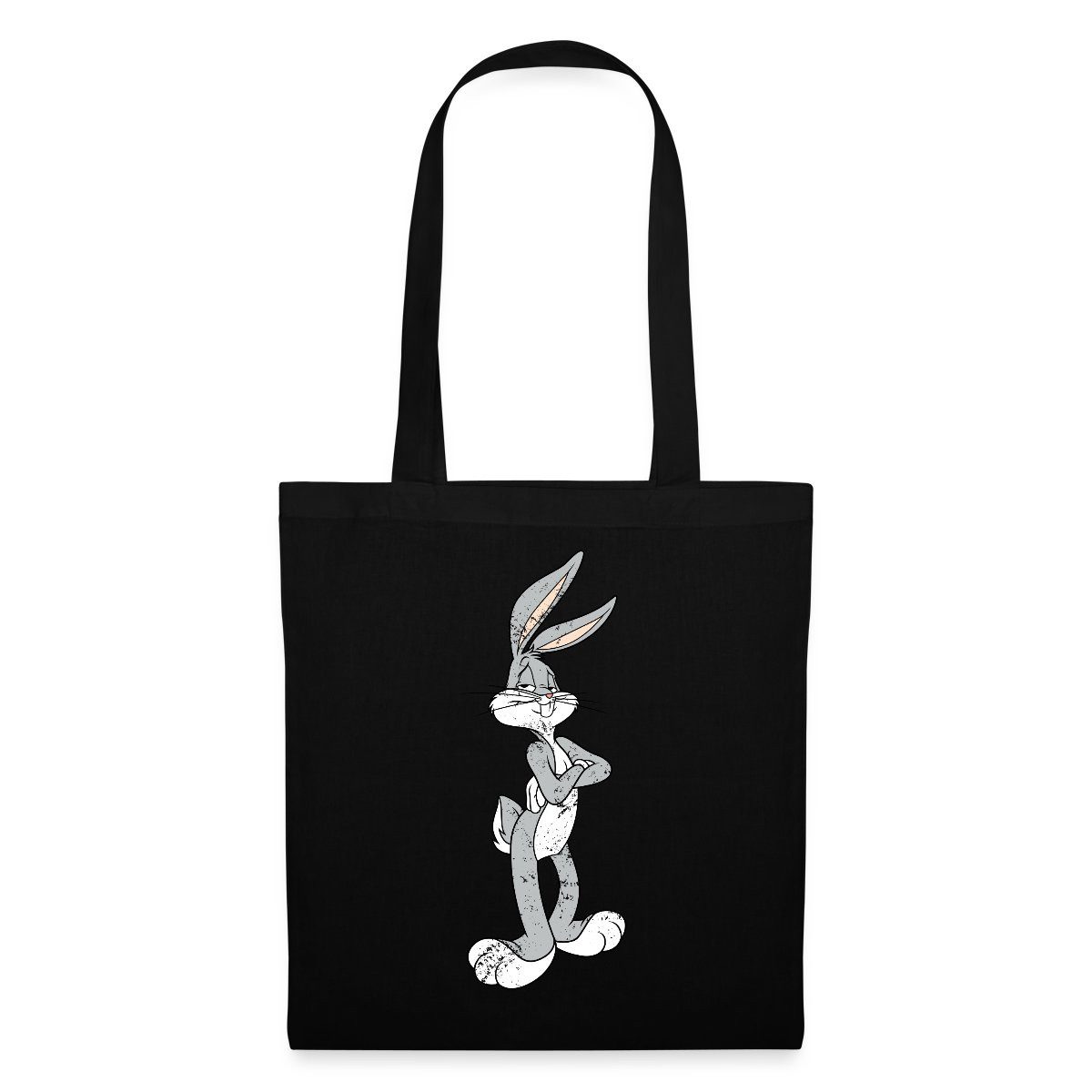 Spreadshirt Henkeltasche Looney Tunes Bugs Bunny Vintage Pose Stoffbeutel (1-tlg)