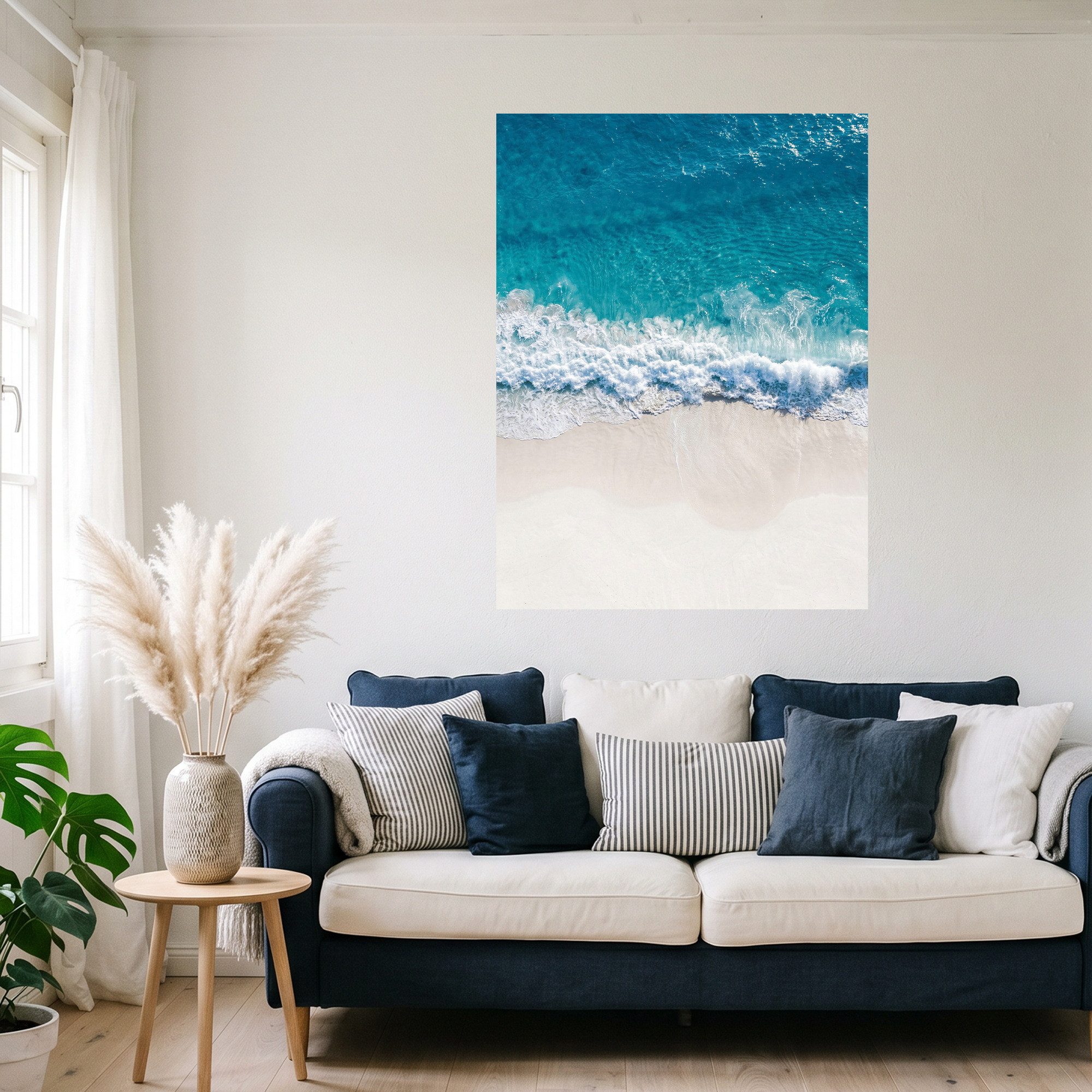 OTTO home Wandbild Strand von oben I, Meer Bilder (1 St), als Poster oder Leinwandbild in verschied. Größen