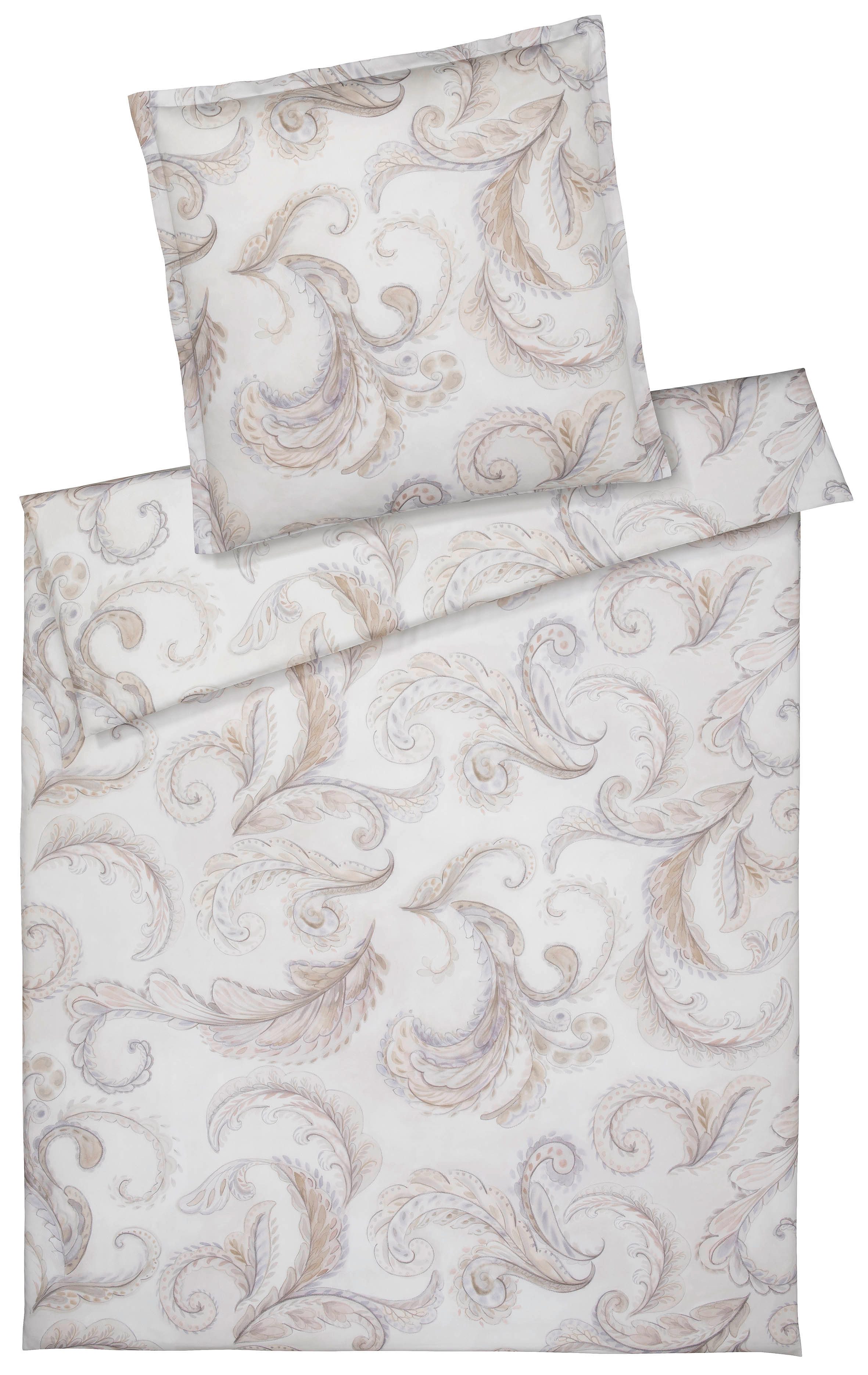 Elegante Bettwäsche Grandezza, Mako-Satin, 2 teilig, angenehmes Hautgefühl