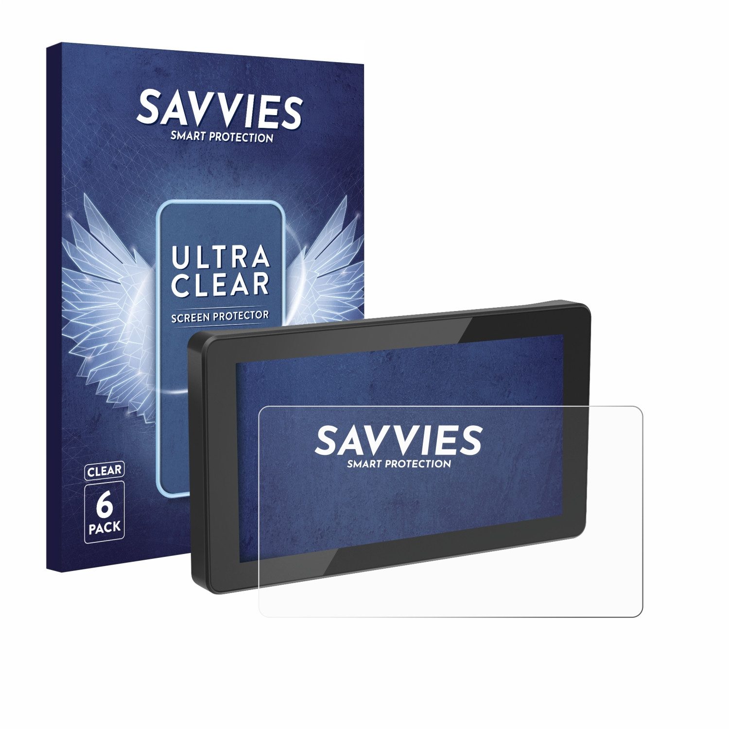 Savvies Displayschutzfolie Schutzfolie für Innovv N1 5.5", 6 Stück, Displayschutz Schutz Folie Klar Transparent