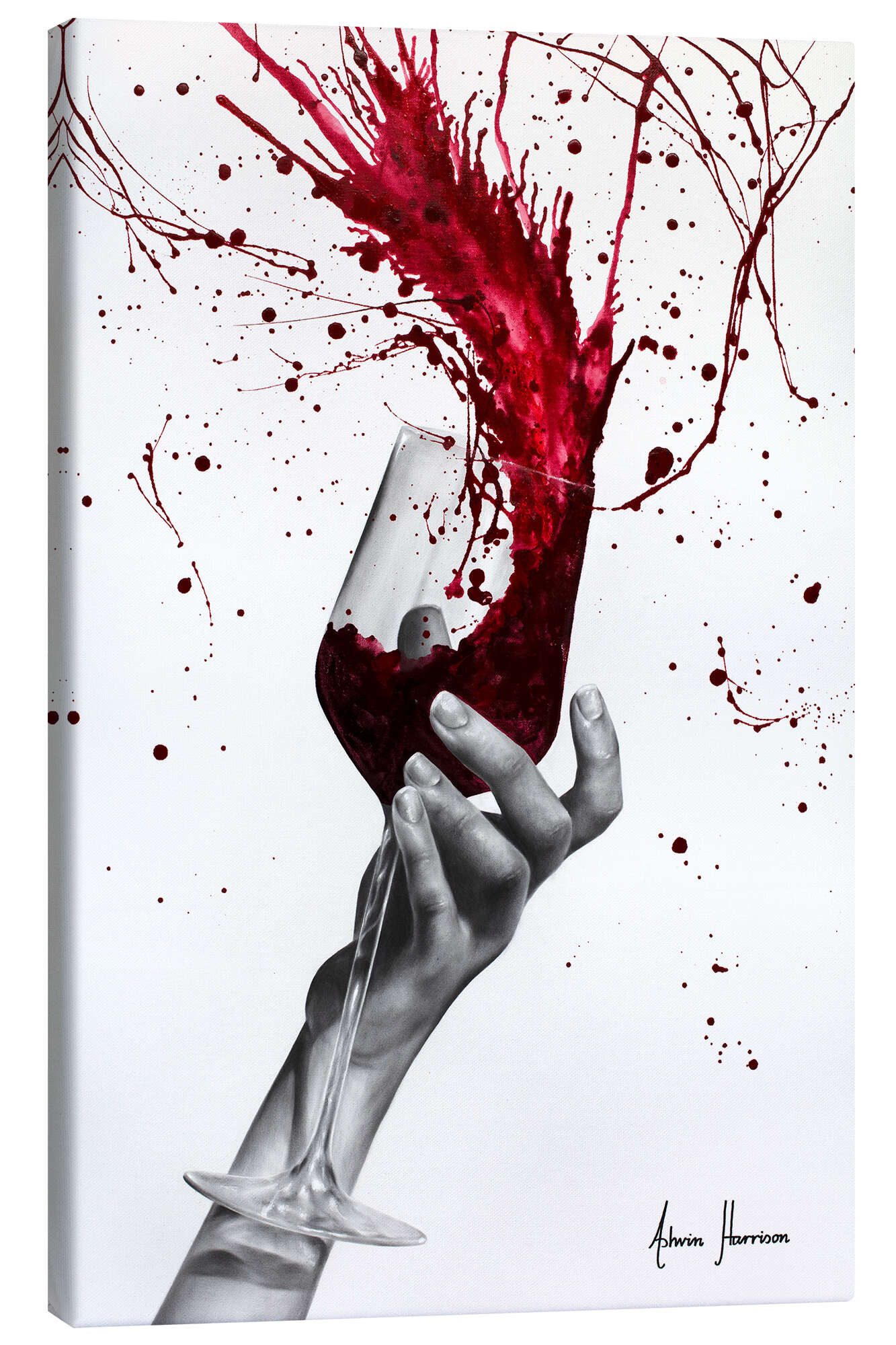 Posterlounge Wandbild Tiefroter Wein, Ashvin Harrison 2016-2022 Collection, erhältlich als Poster, Leinwandbild, Wandsticker oder Acrylglasbild