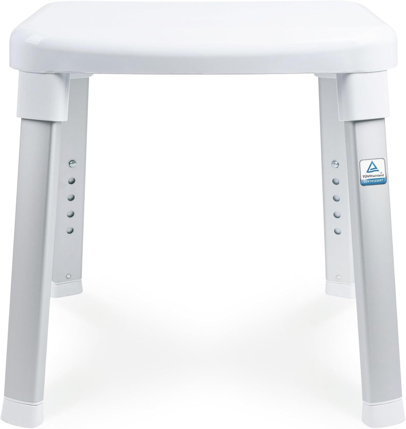 Weinberger Duschhocker Weinberger Duschhocker Badstuhl Höhenverstellbar Anti-Rutsch Weiß