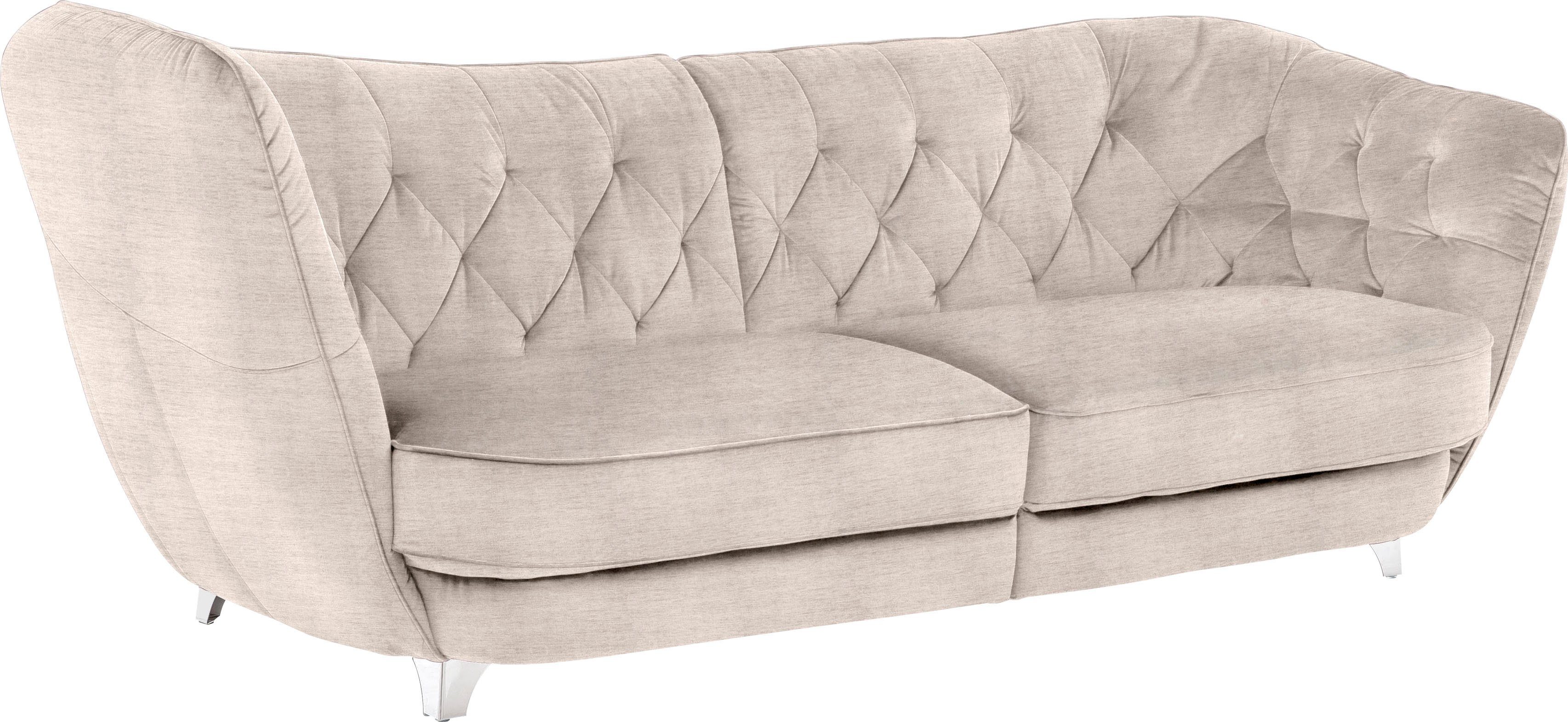 Leonique Big-Sofa "Retro", stylischer Hochlehner günstig online kaufen