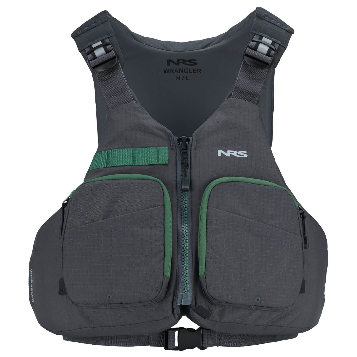 NRS Schwimmweste NRS Wrangler PFD Angler-Schwimmweste Charcoal Schwimmhilfe Kajak 50N