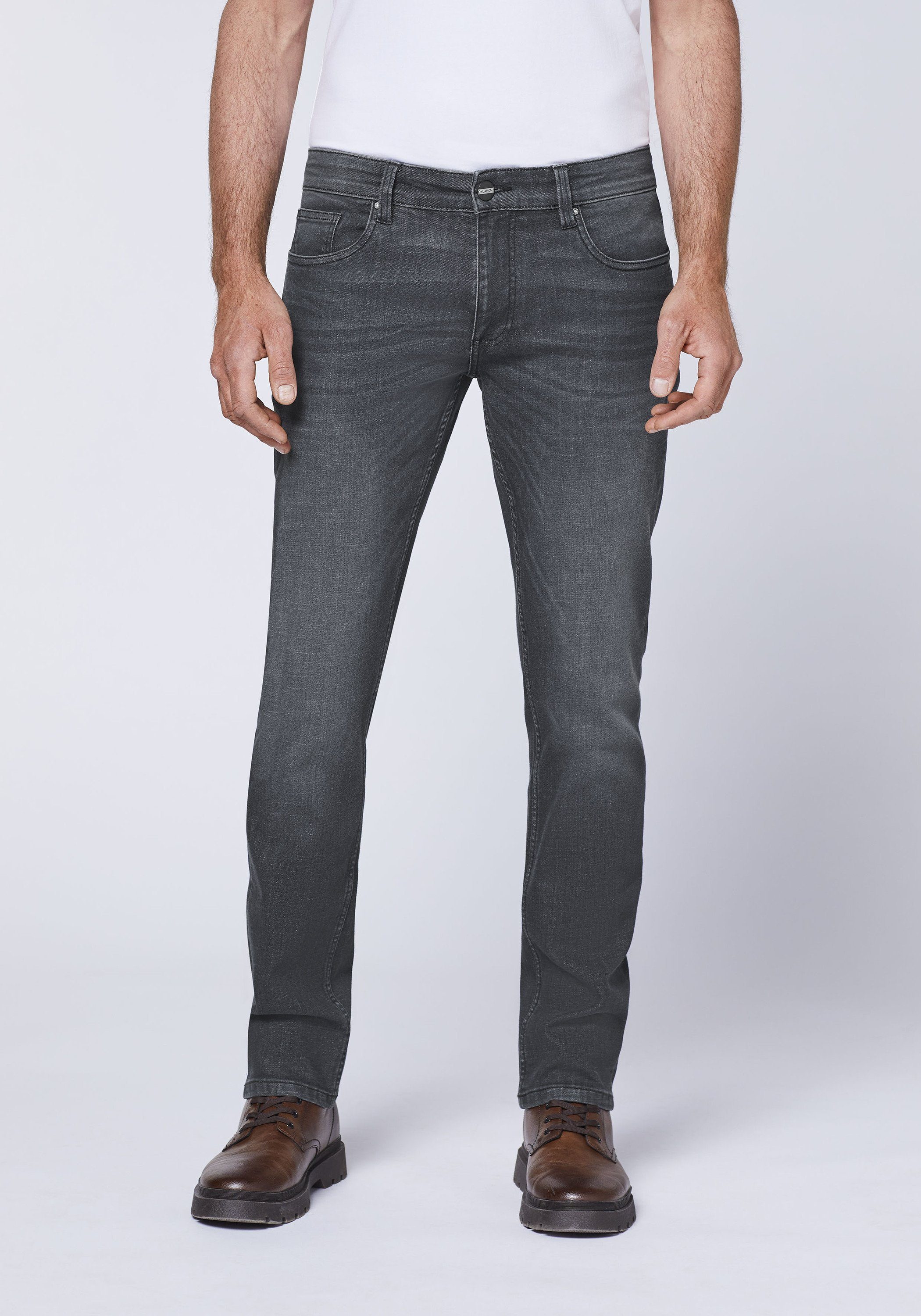 Jeans Slim-fit-Jeans Waschung Oklahoma mit dezenter