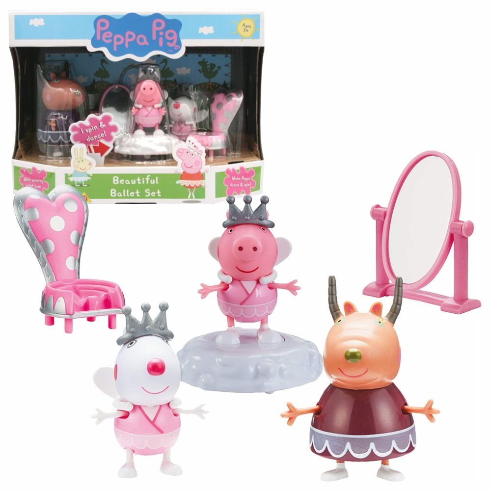 Peppa Pig Spielfigur Peppa's Ballettschule Spielset Peppa Pig 3 Figuren &  Accessoires