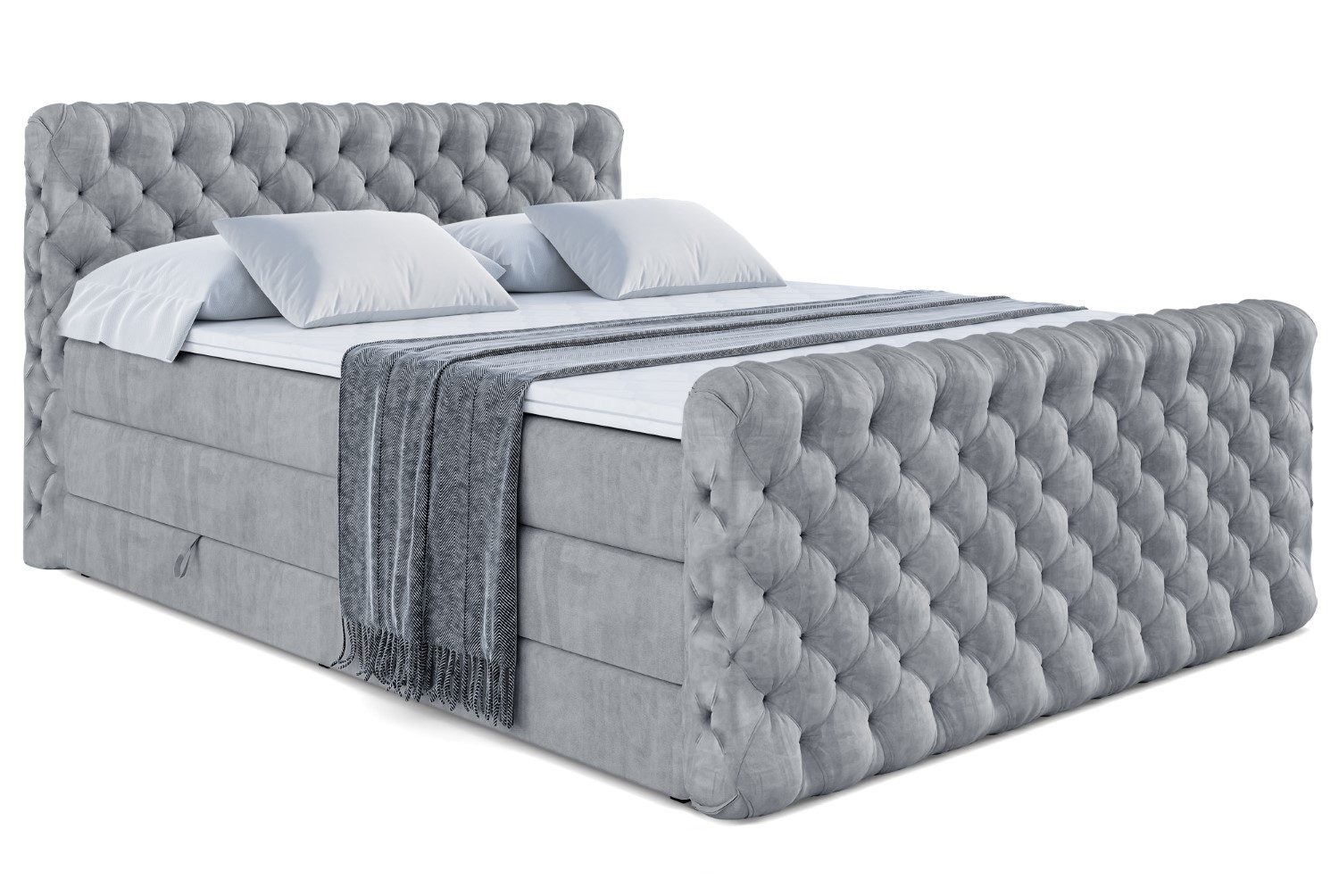 ALTDECOR Boxspringbett BOXI8-Z KING (Multipocket-Matratze H4, günstig online kaufen