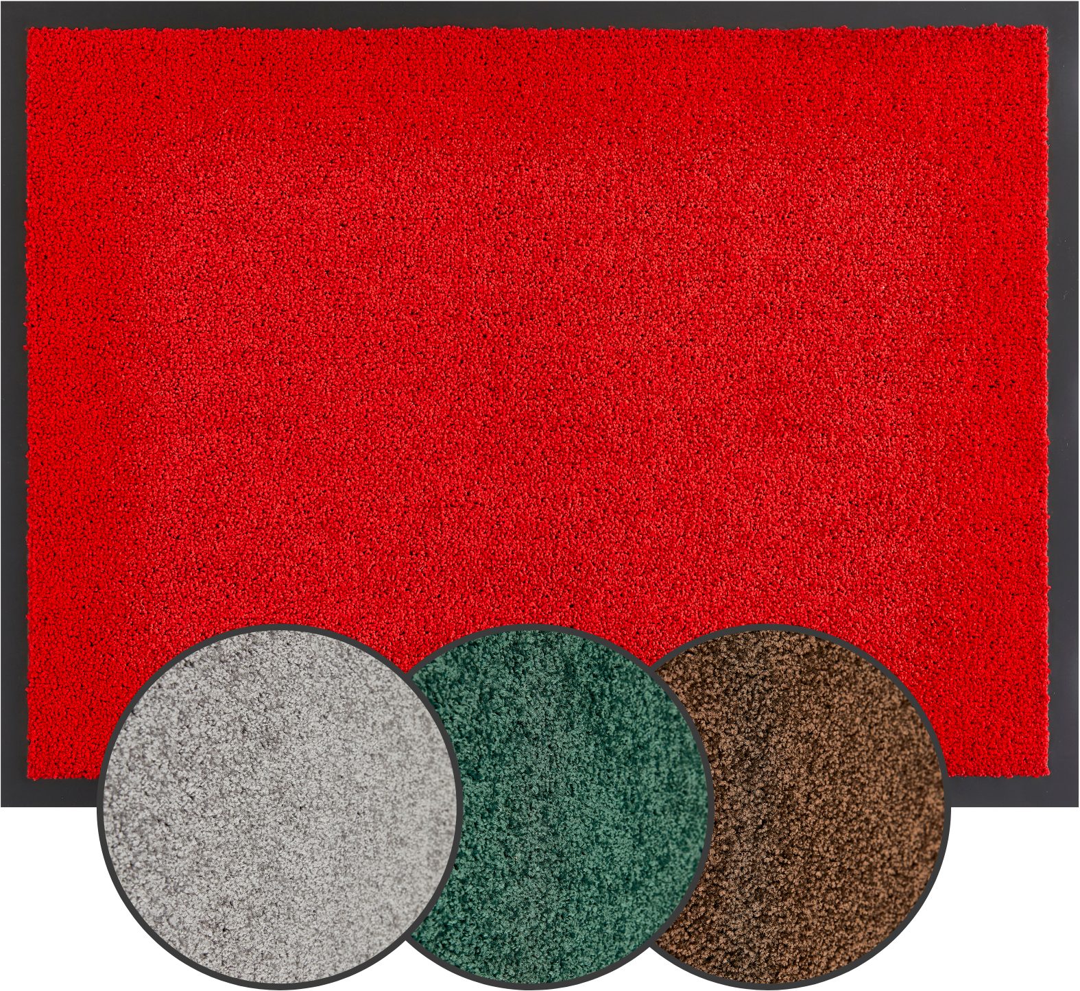 OTTO home Fußmatte Emil, Made in Netherlands, rechteckig, Höhe: 6 mm, Schmutzfangmatte, Uni Farben, rutschhemmend, waschbar (Handwäsche)