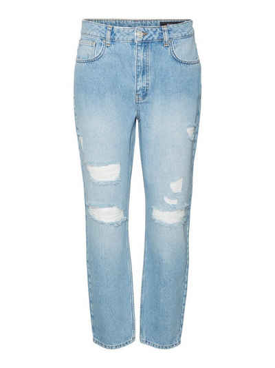 Noisy may Straight-Jeans NMISABEL HW MOM aus 100% Baumwolle