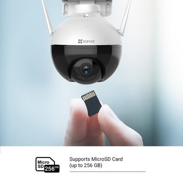 EZVIZ EZVIZ C8C Outdoor Kamera 2er Set Überwachungskamera Smart Home Kamera Überwachungskamera (Außenbereich, 2er Set, 360°-Abdeckung,Nachtsicht in Farbe,KI-basierte Personenerkennung)